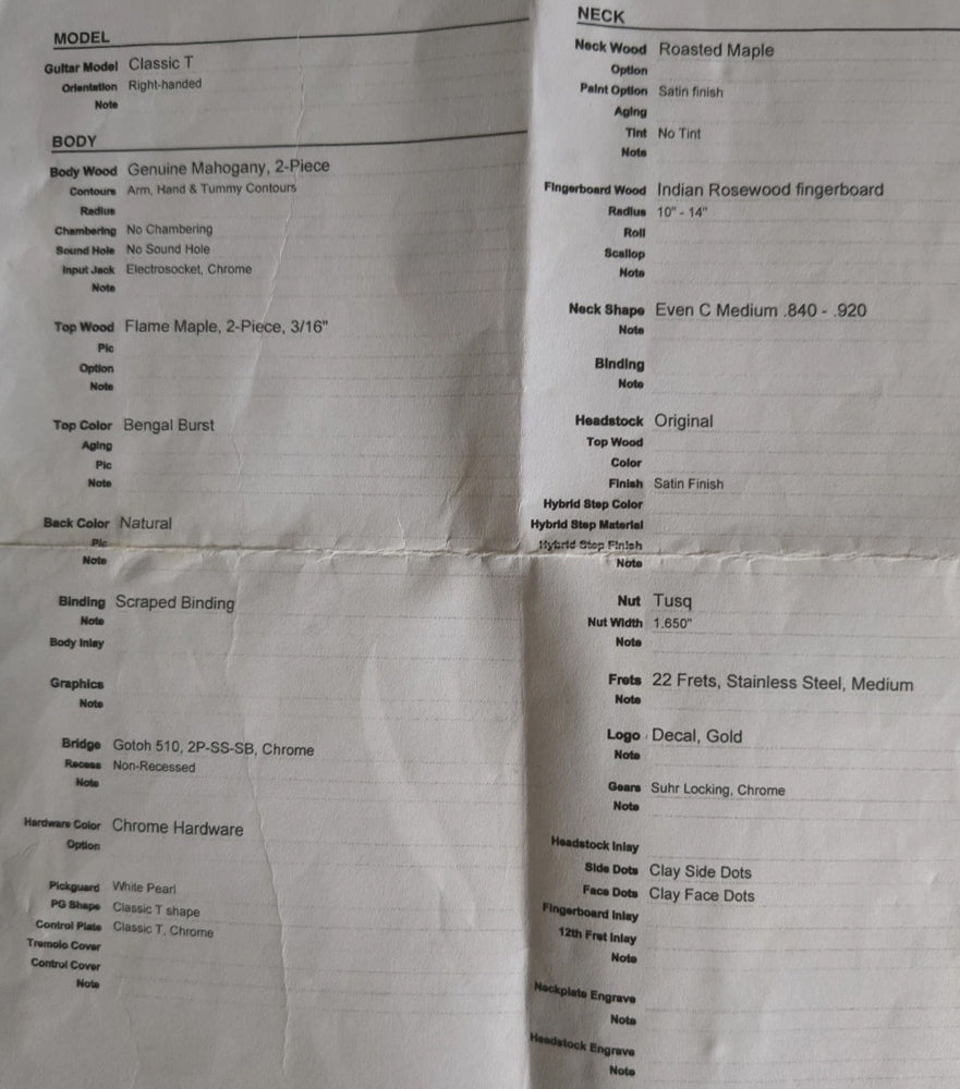 Suhr Custom Shop Classic 290 T | Tonebay