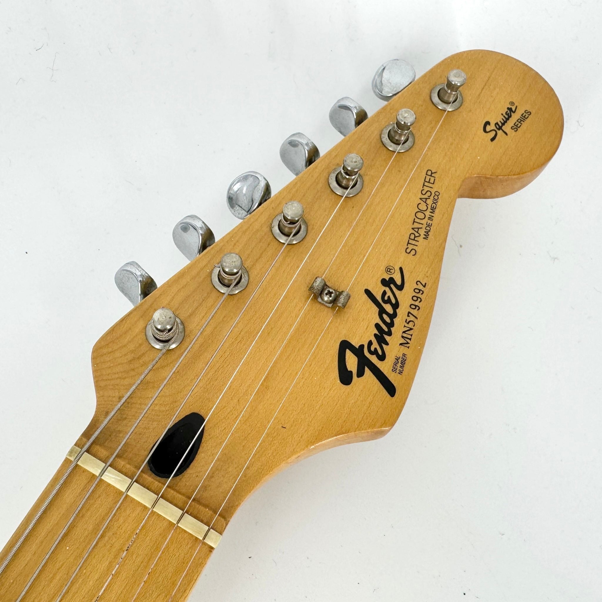 1995 Fender Squier Series Stratocaster – Black | Tonebay