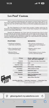 Gibson Les Paul Custom - Ebony 1995 Limited Edition | Tonebay