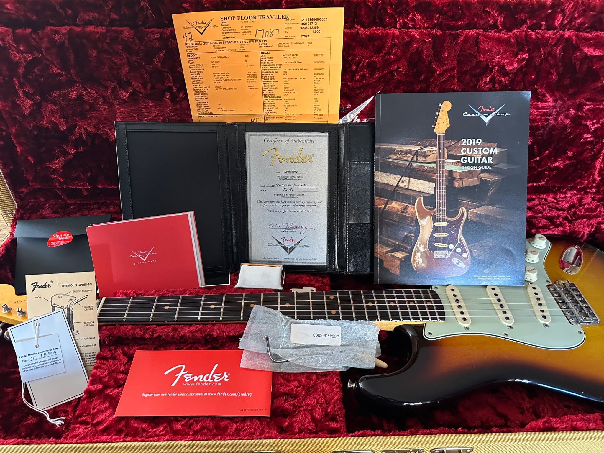 Fender Journeyman 59 Custom Shop Stratocaster 2019 - Sunburst | Tonebay