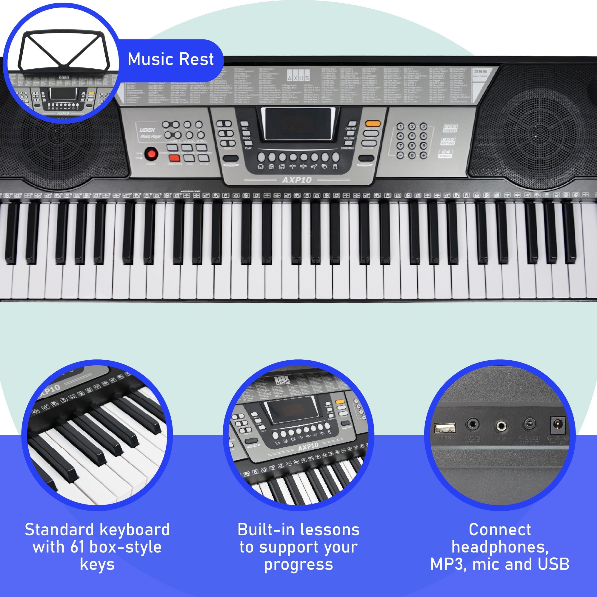 Axus AXP10 Portable Keyboard