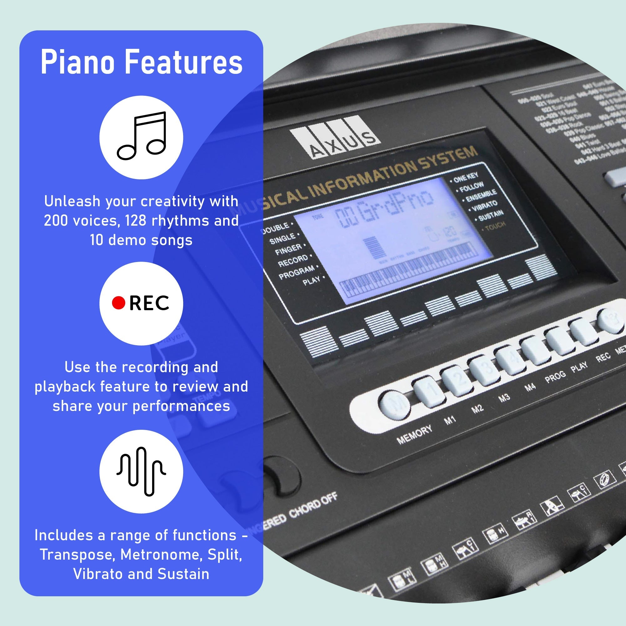 Axus AXP2 Electronic Keyboard