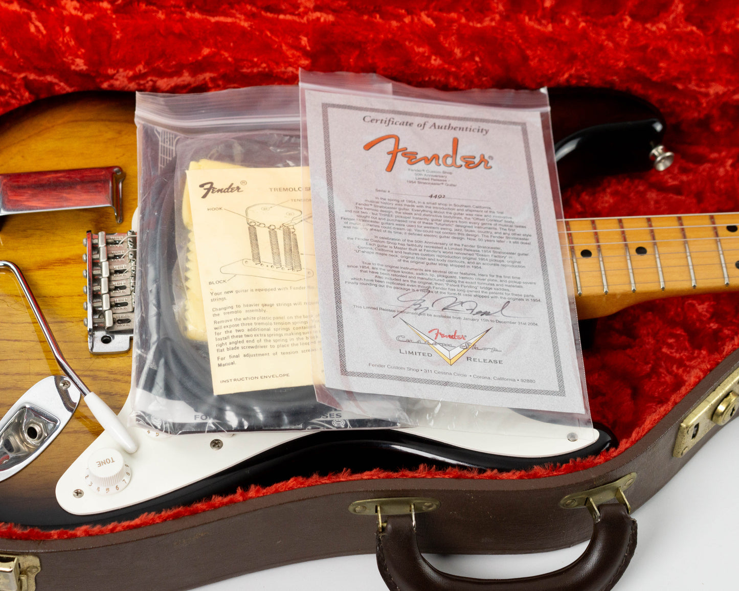 Fender Custom Shop Masterbuilt Greg Fessler 50th Anniversary 1954 Stratocaster 2004 2 Tone Sunburst