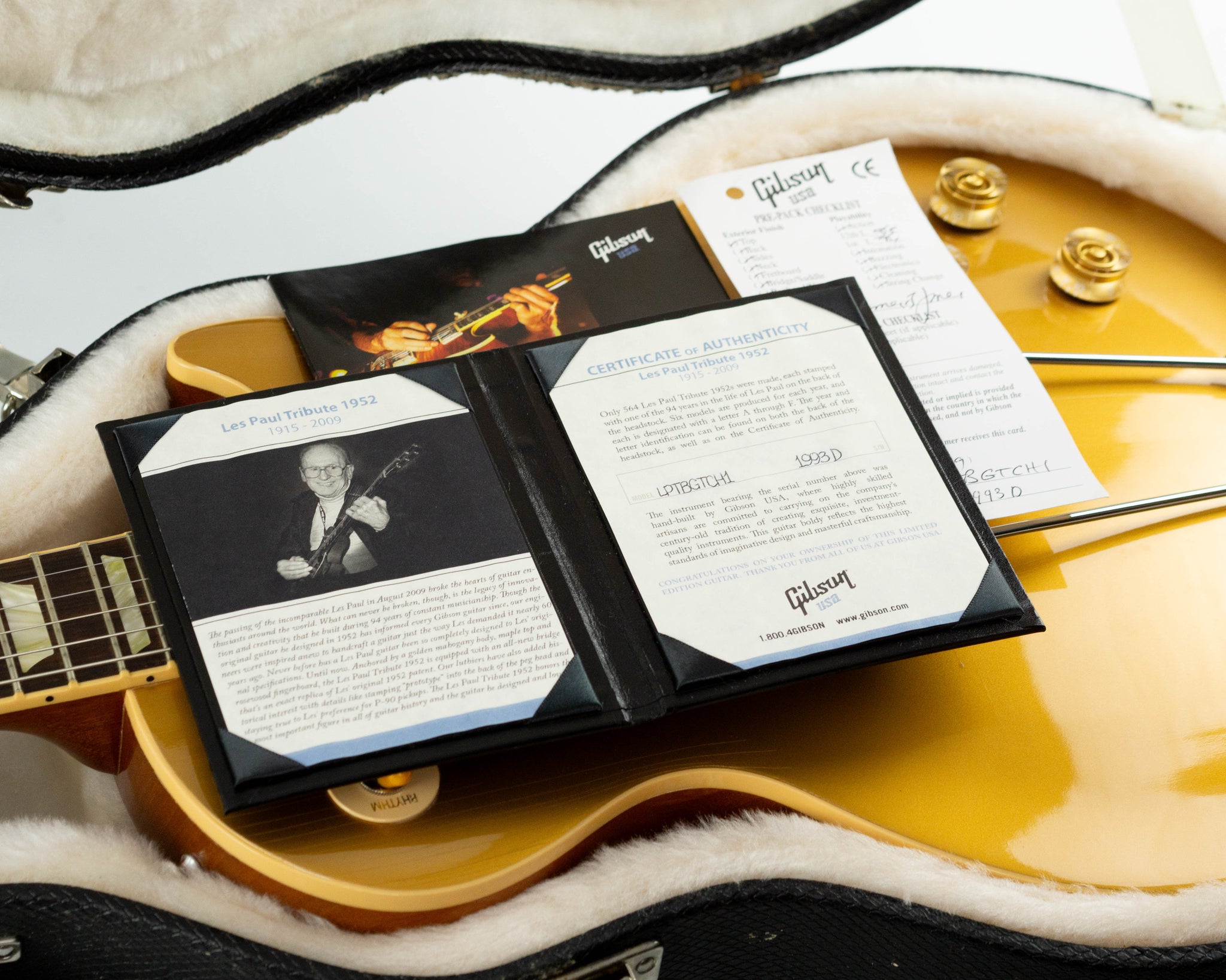 Gibson Les Paul '52 Tribute Prototype 2009 Goldtop