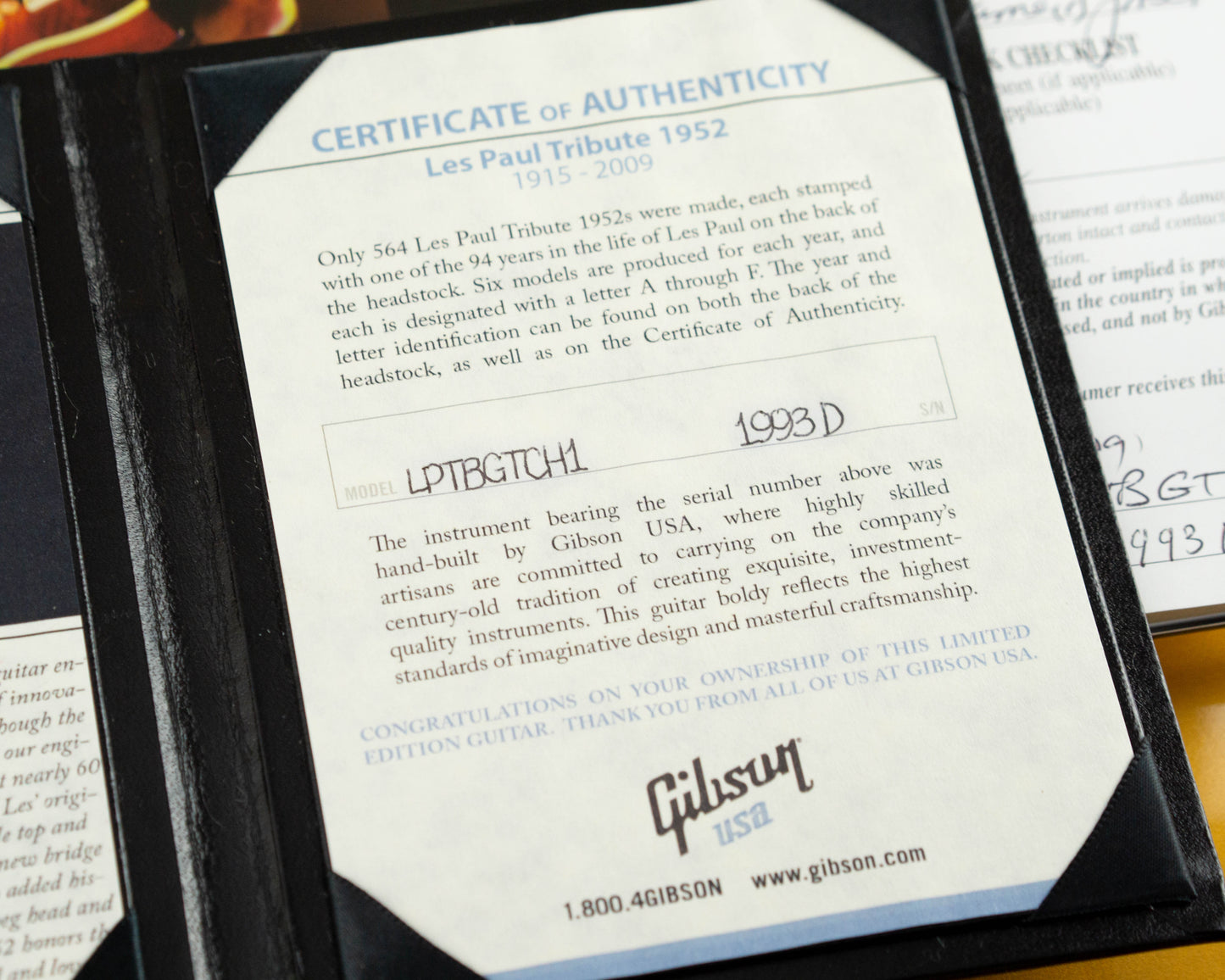 Gibson Les Paul '52 Tribute Prototype 2009 Goldtop