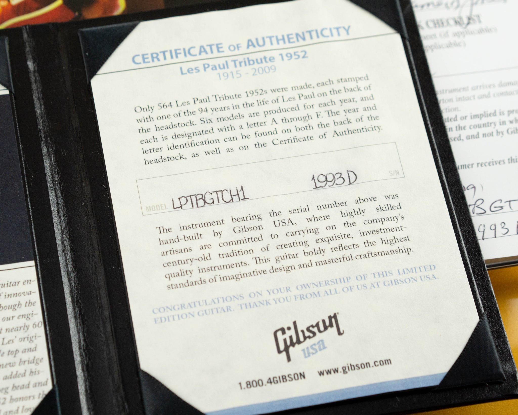 Gibson Les Paul '52 Tribute Prototype 2009 Goldtop