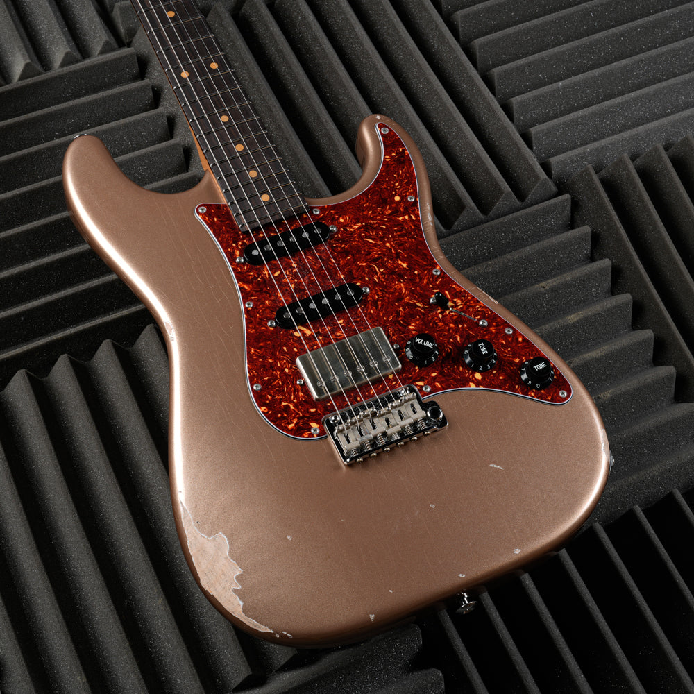 Suhr Classic S Antique Roasted HSS 2023 - Firemist Gold | Tonebay