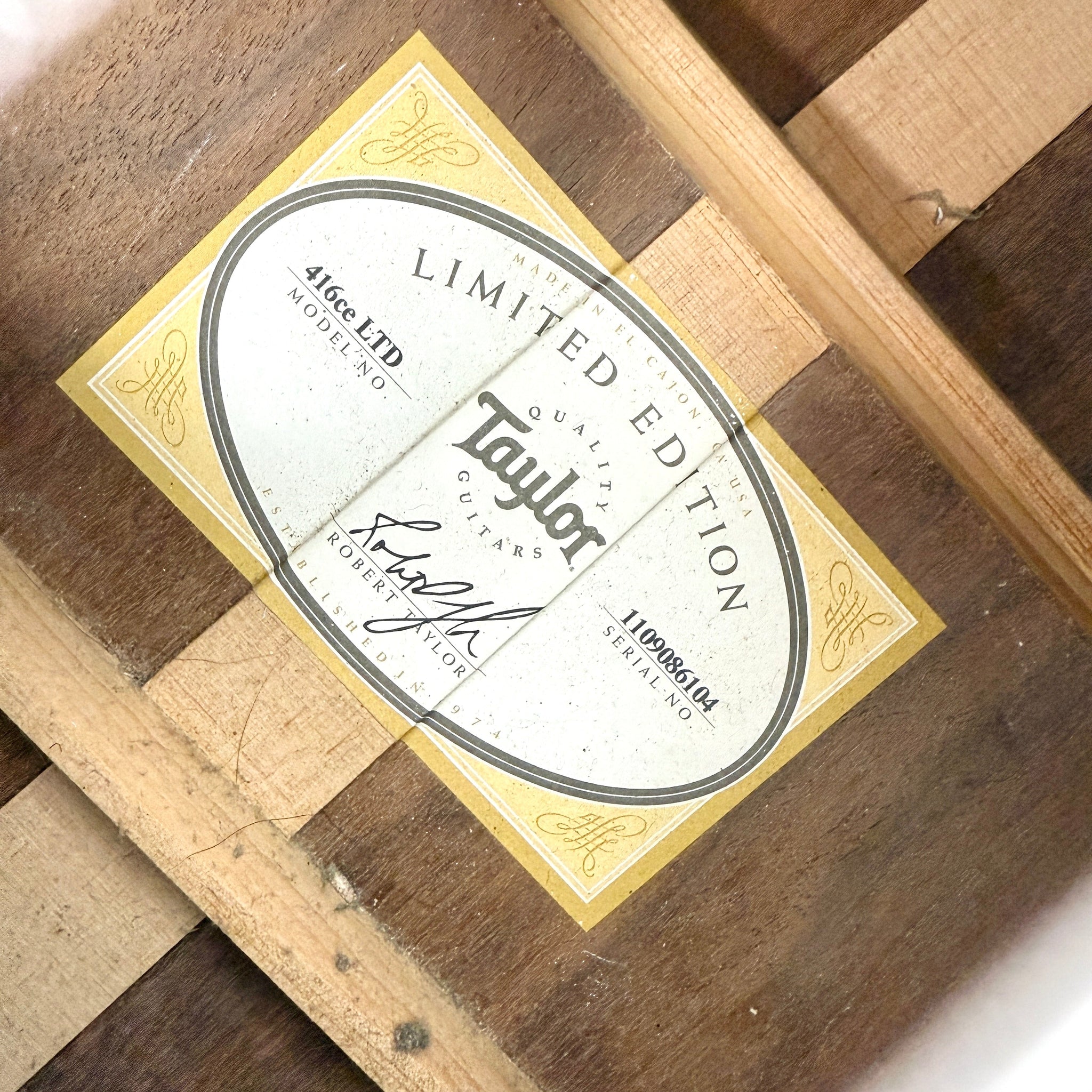 2016 Taylor 416ce Limited Edition - Natural | Tonebay