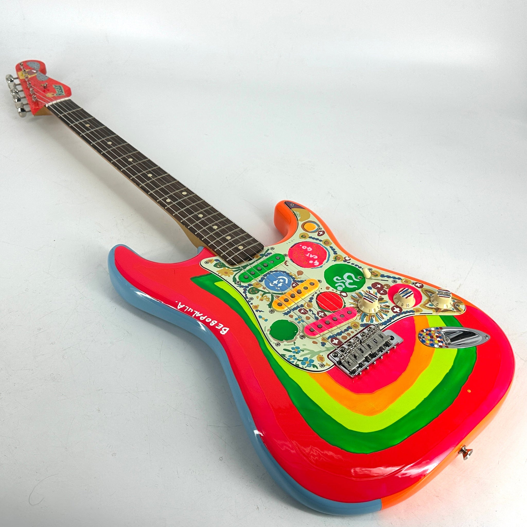 2022 Fender Artist Series George Harrison Rocky Stratocaster - Sonic Blue / Custom Art Default Title | Tonebay