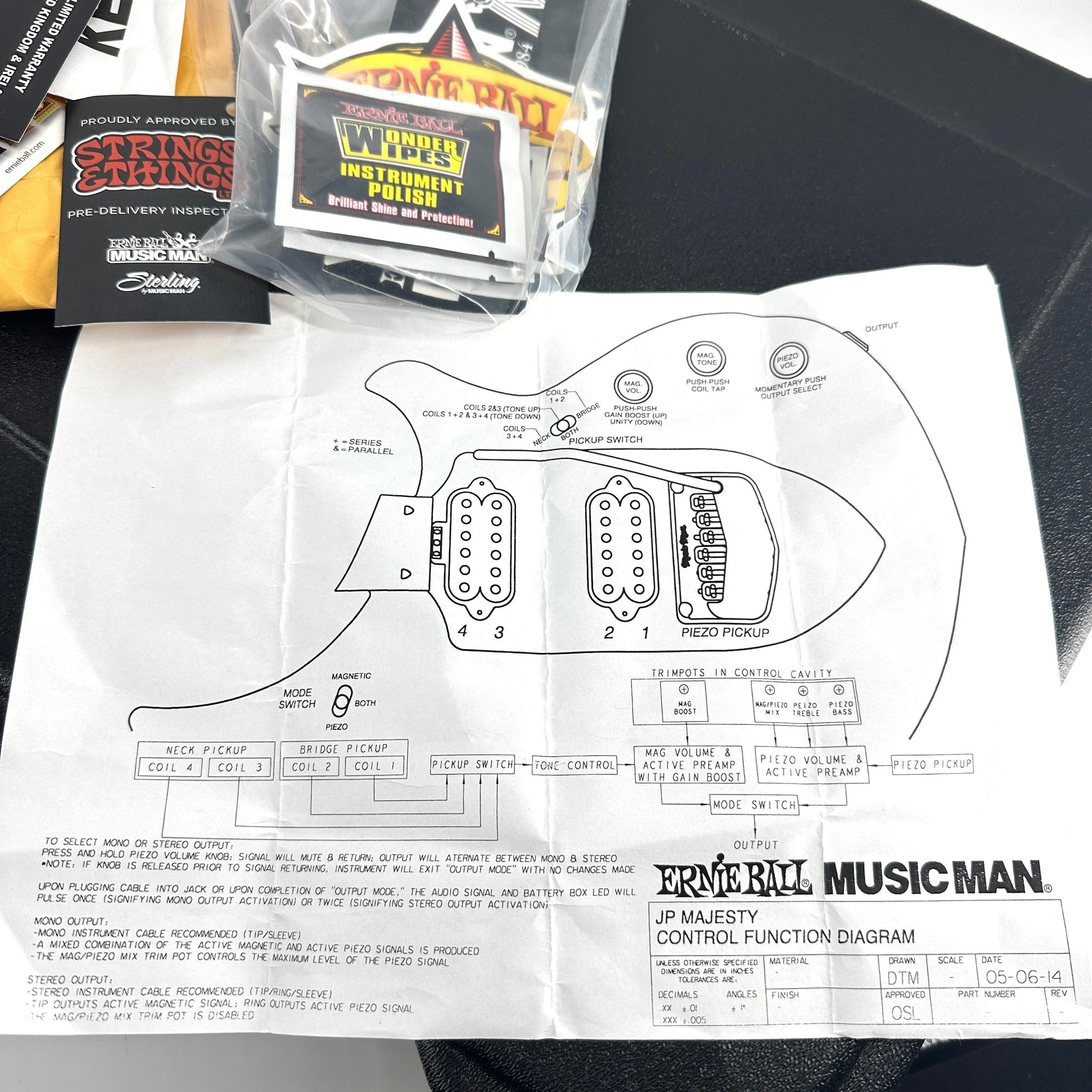 2015 Ernie Ball Music Man John Petrucci 6 Majesty - Siberian Sapphire | Tonebay