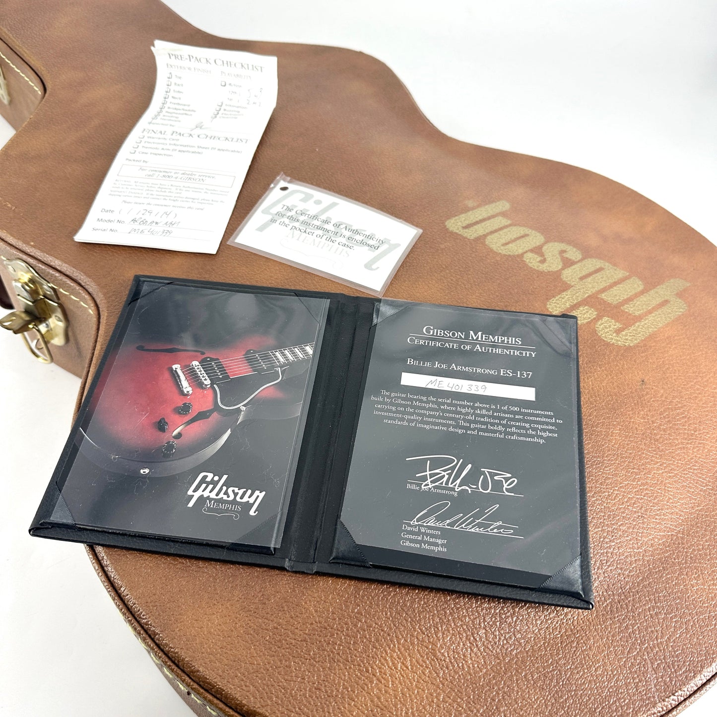 2014 Gibson Billie Joe Armstrong Limited Edition ES-137 - Black Cherry Burst | Tonebay