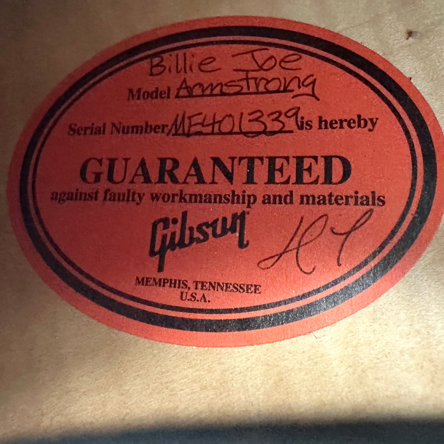 2014 Gibson Billie Joe Armstrong Limited Edition ES-137 - Black Cherry Burst | Tonebay