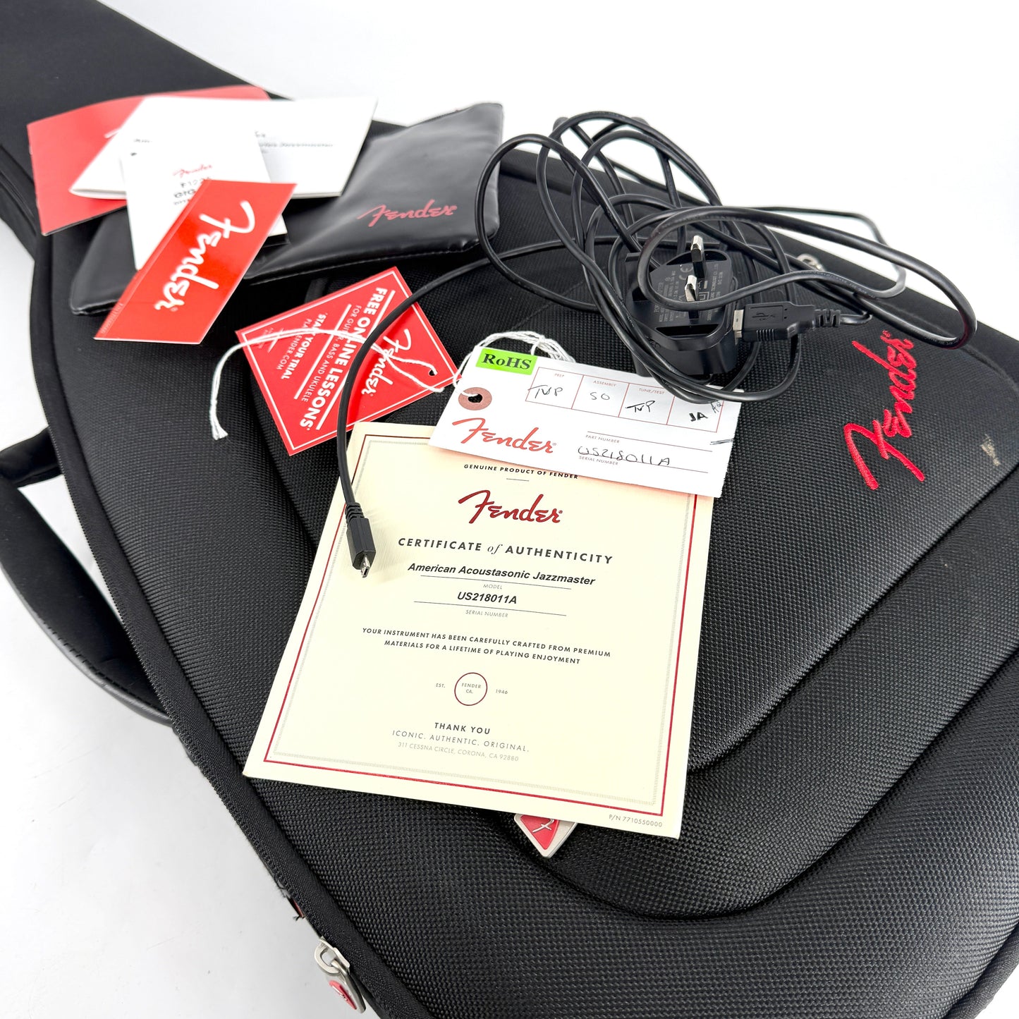 2021 Fender American Acoustasonic Jazzmaster - Natural | Tonebay