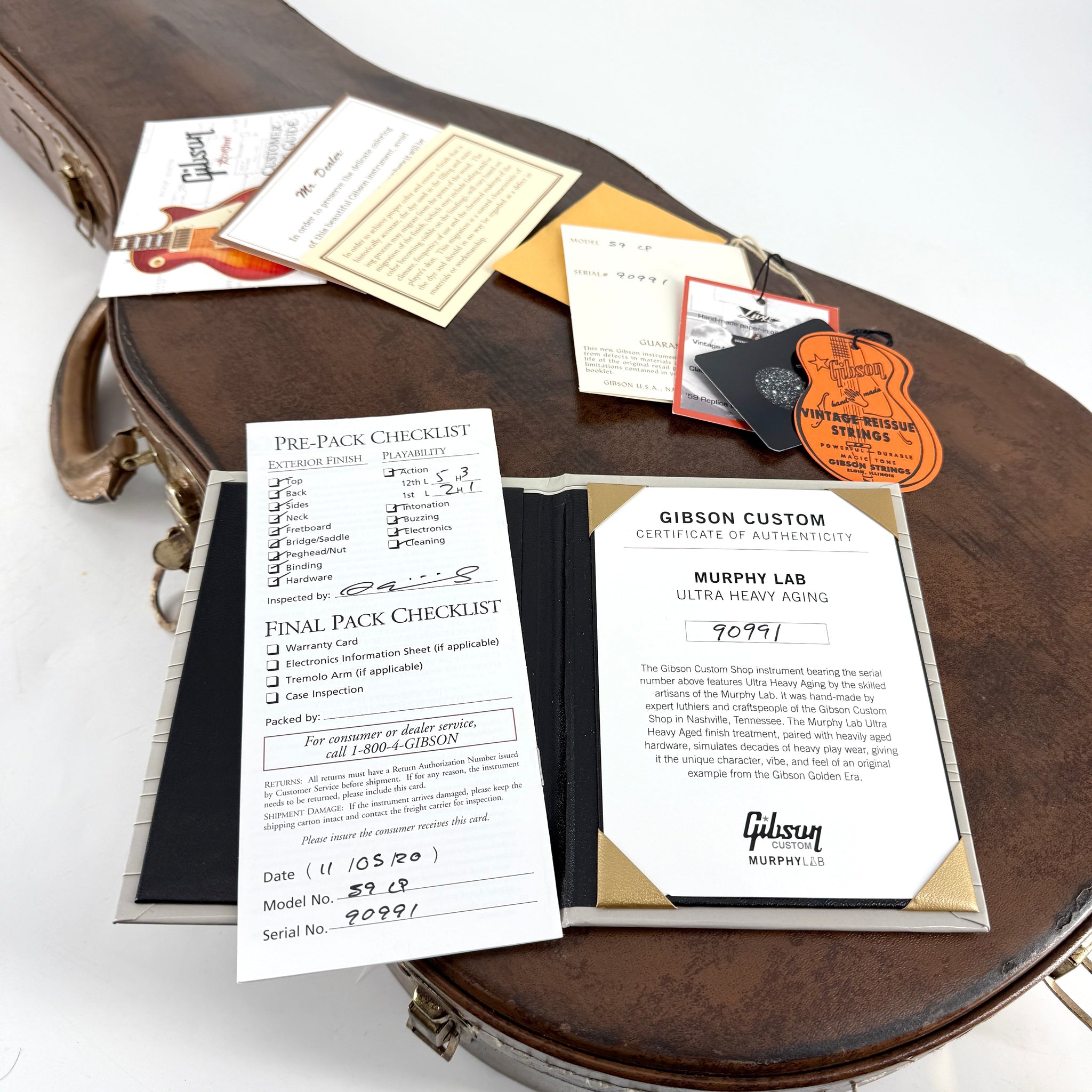 2020 Gibson Custom Murphy Lab 1959 Les Paul Ultra Heavy Aged 59 R9 - Kindred Burst | Tonebay