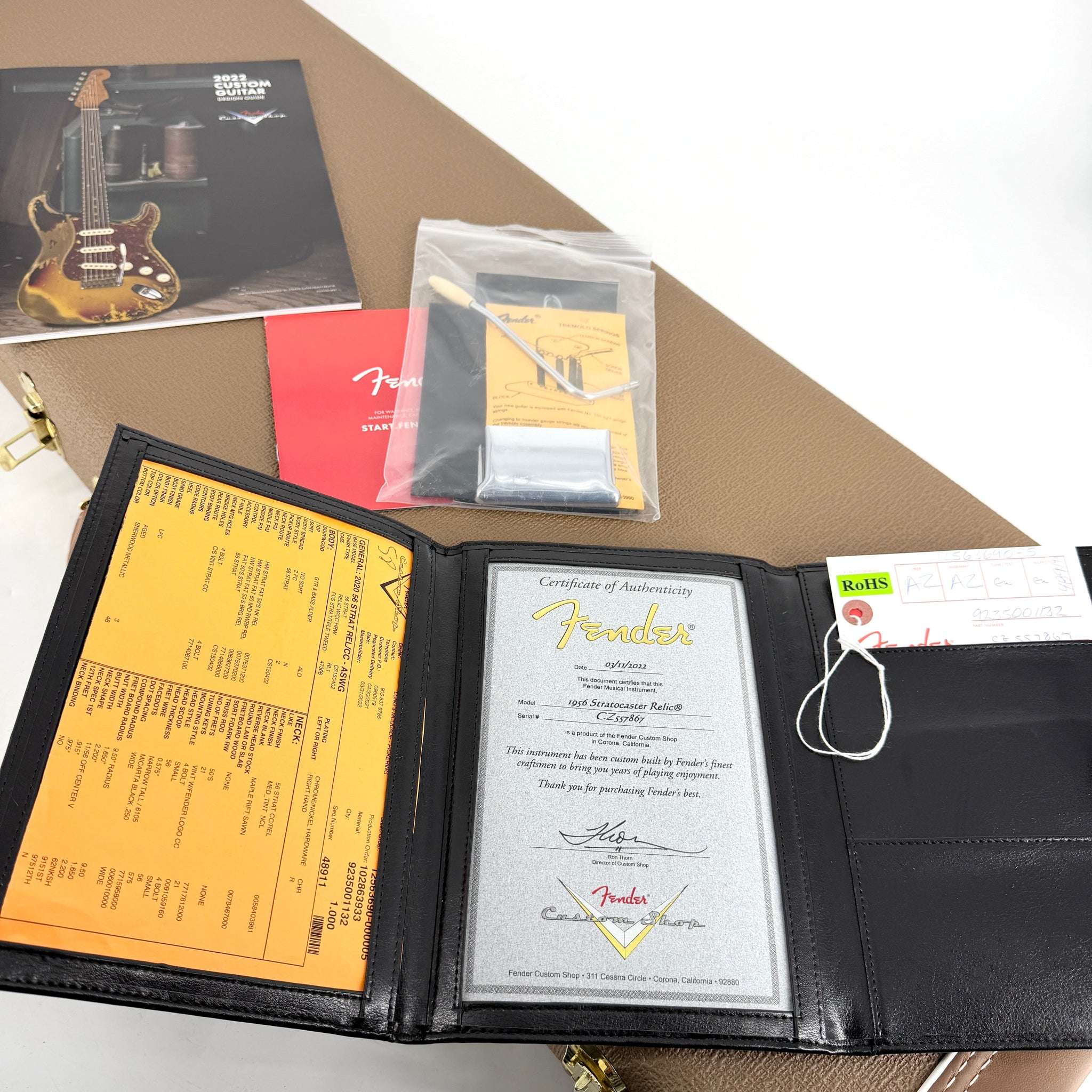 2022 Fender Custom Shop ’56 Stratocaster Relic – Aged Sherwood Green Metallic | Tonebay