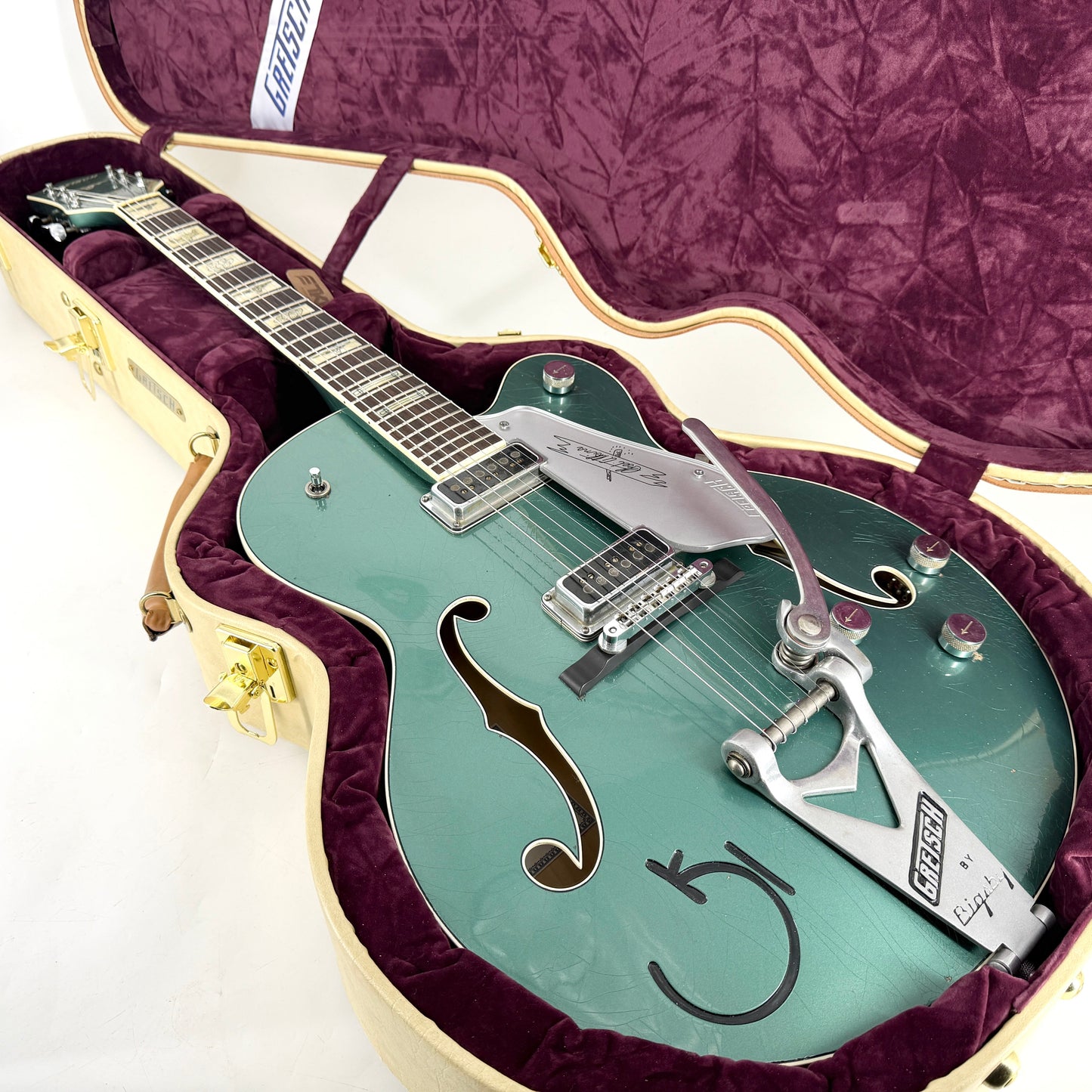2021 Gretsch Custom Shop G6120 Masterbuilt Stephen Stern - Aged Sherwood Green Metallic | Tonebay