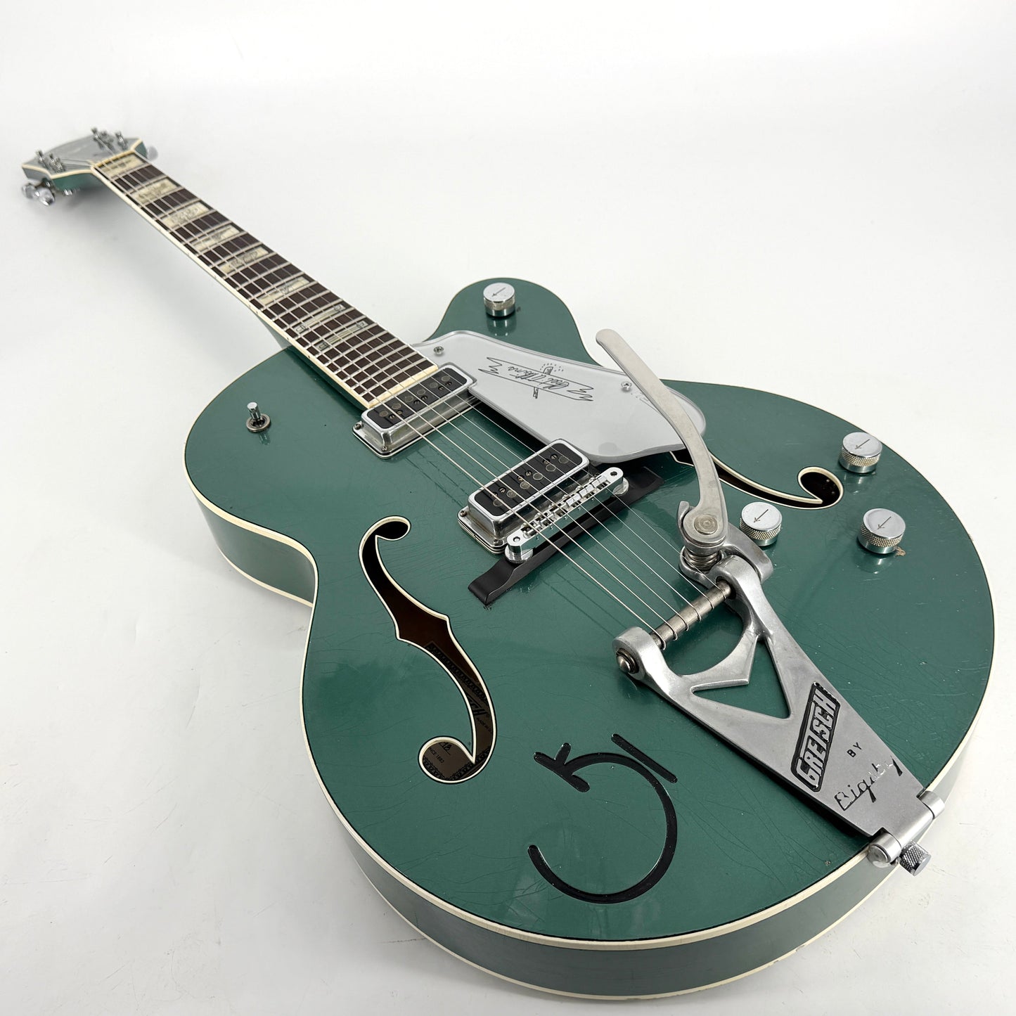 2021 Gretsch Custom Shop G6120 Masterbuilt Stephen Stern - Aged Sherwood Green Metallic Default Title | Tonebay