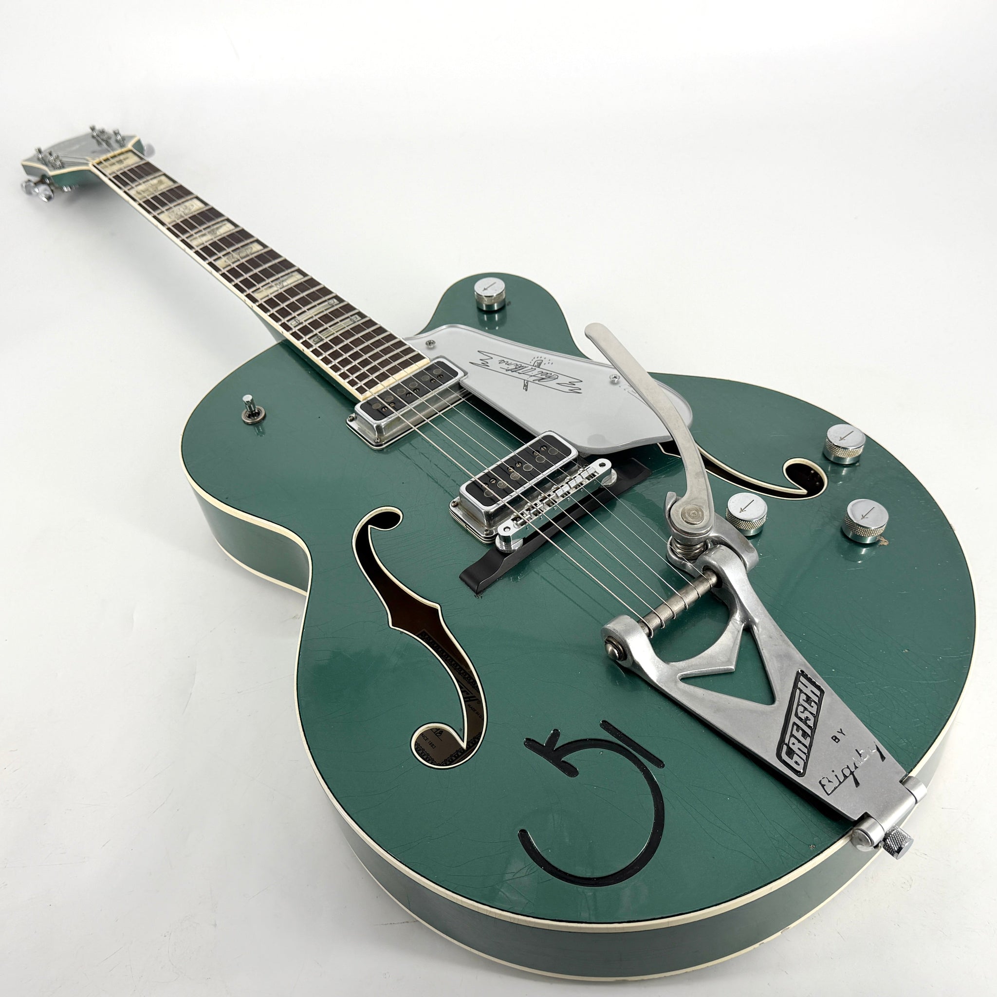 2021 Gretsch Custom Shop G6120 Masterbuilt Stephen Stern - Aged Sherwood Green Metallic Default Title | Tonebay