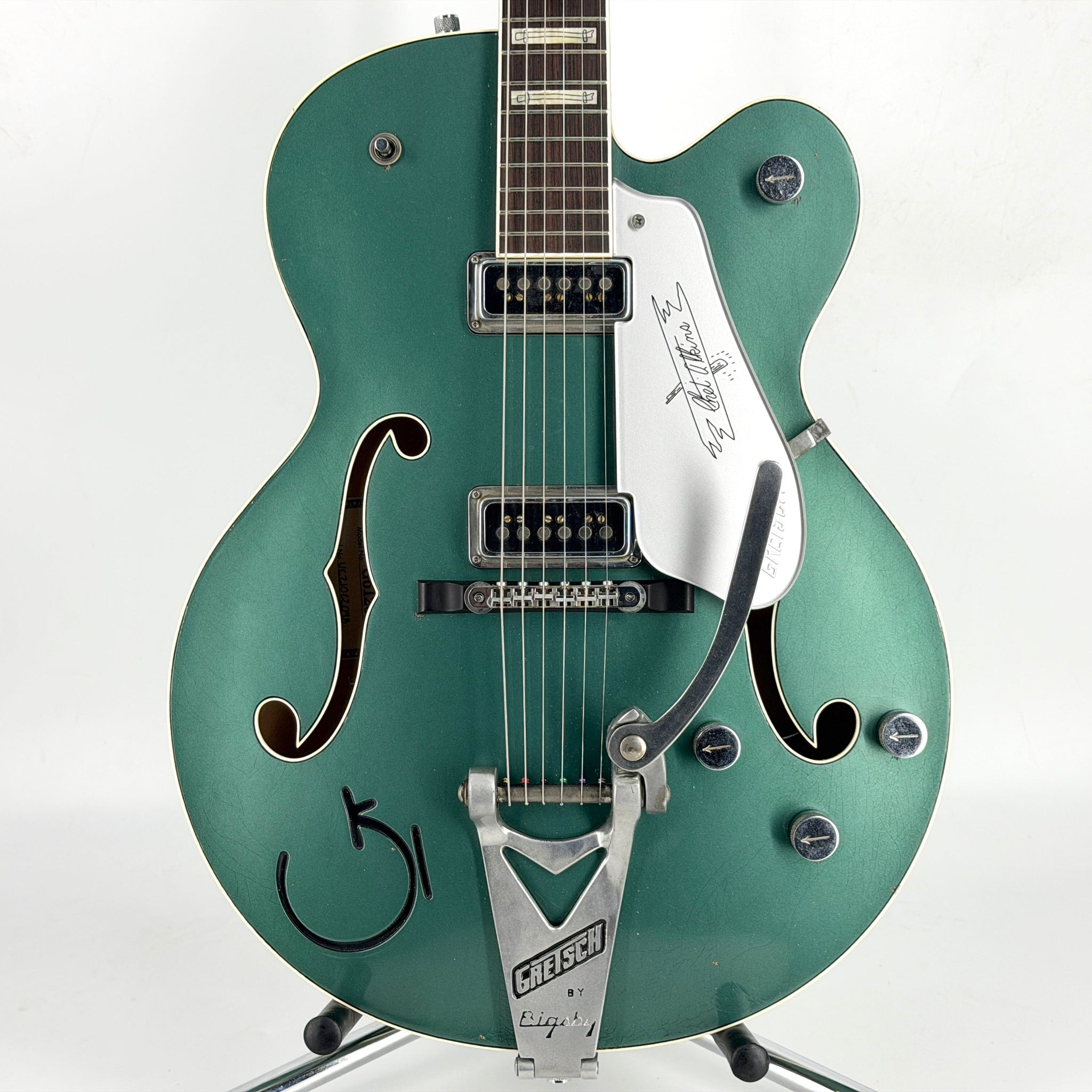 2021 Gretsch Custom Shop G6120 Masterbuilt Stephen Stern - Aged Sherwood Green Metallic | Tonebay