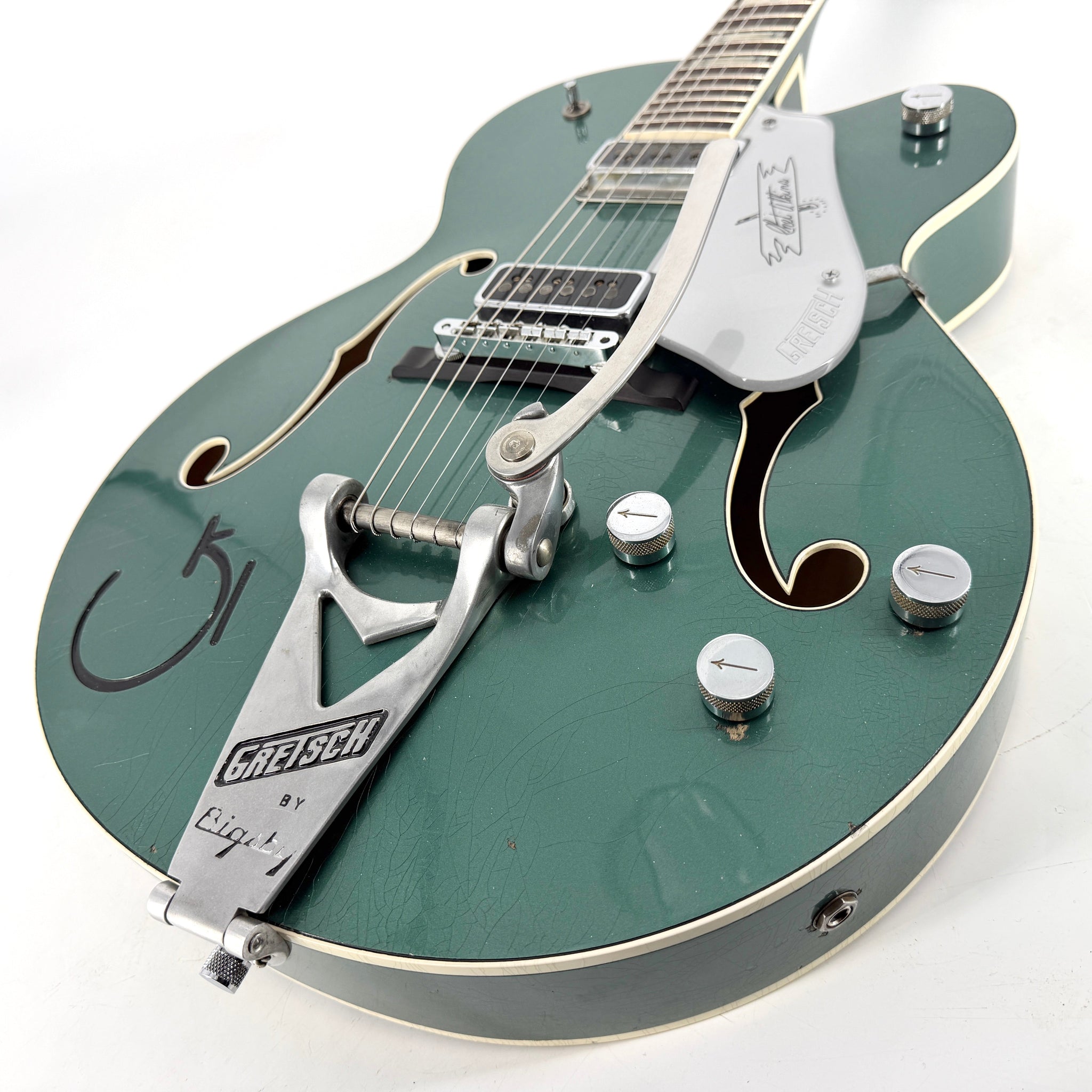 2021 Gretsch Custom Shop G6120 Masterbuilt Stephen Stern - Aged Sherwood Green Metallic | Tonebay