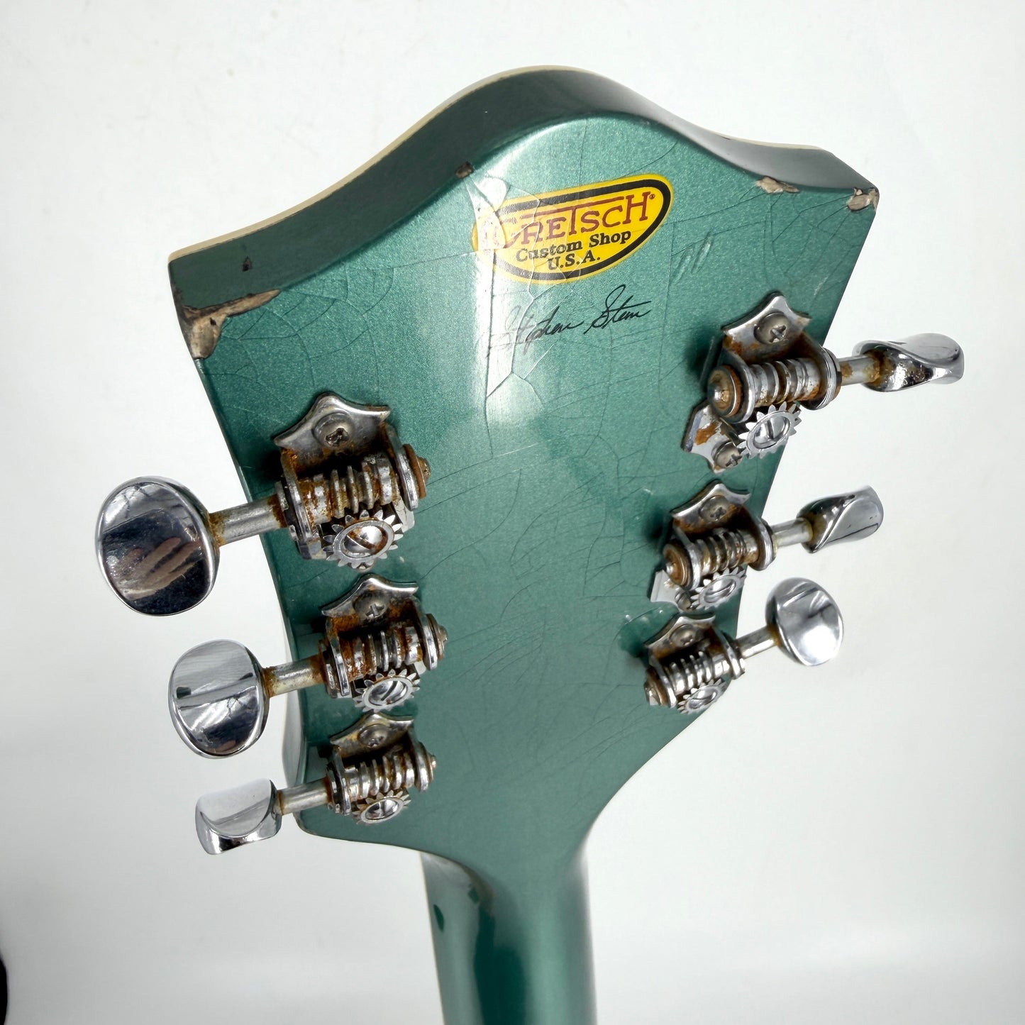 2021 Gretsch Custom Shop G6120 Masterbuilt Stephen Stern - Aged Sherwood Green Metallic | Tonebay