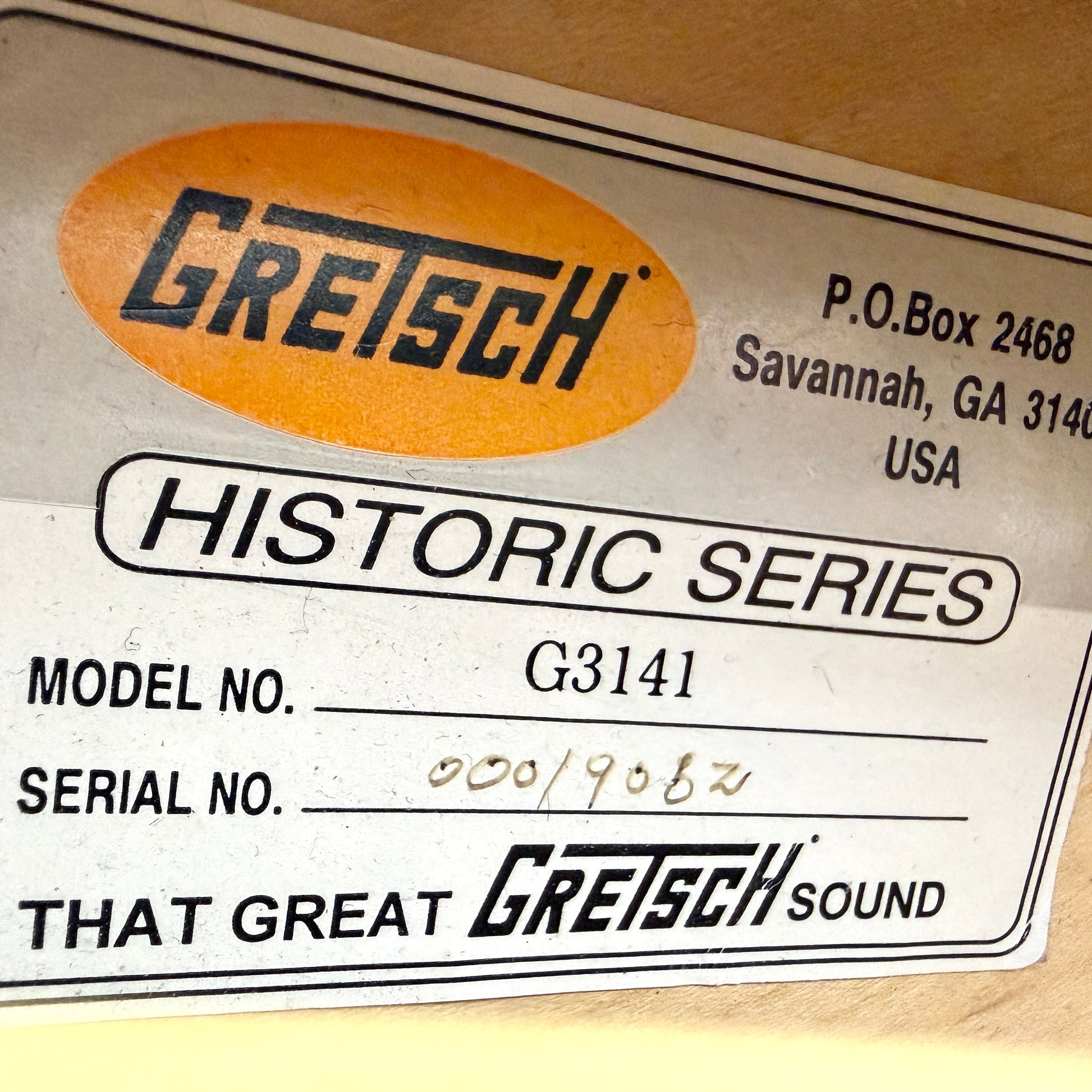 2000 Gretsch Historic Series Synchromatic Thinline G3141 - Black