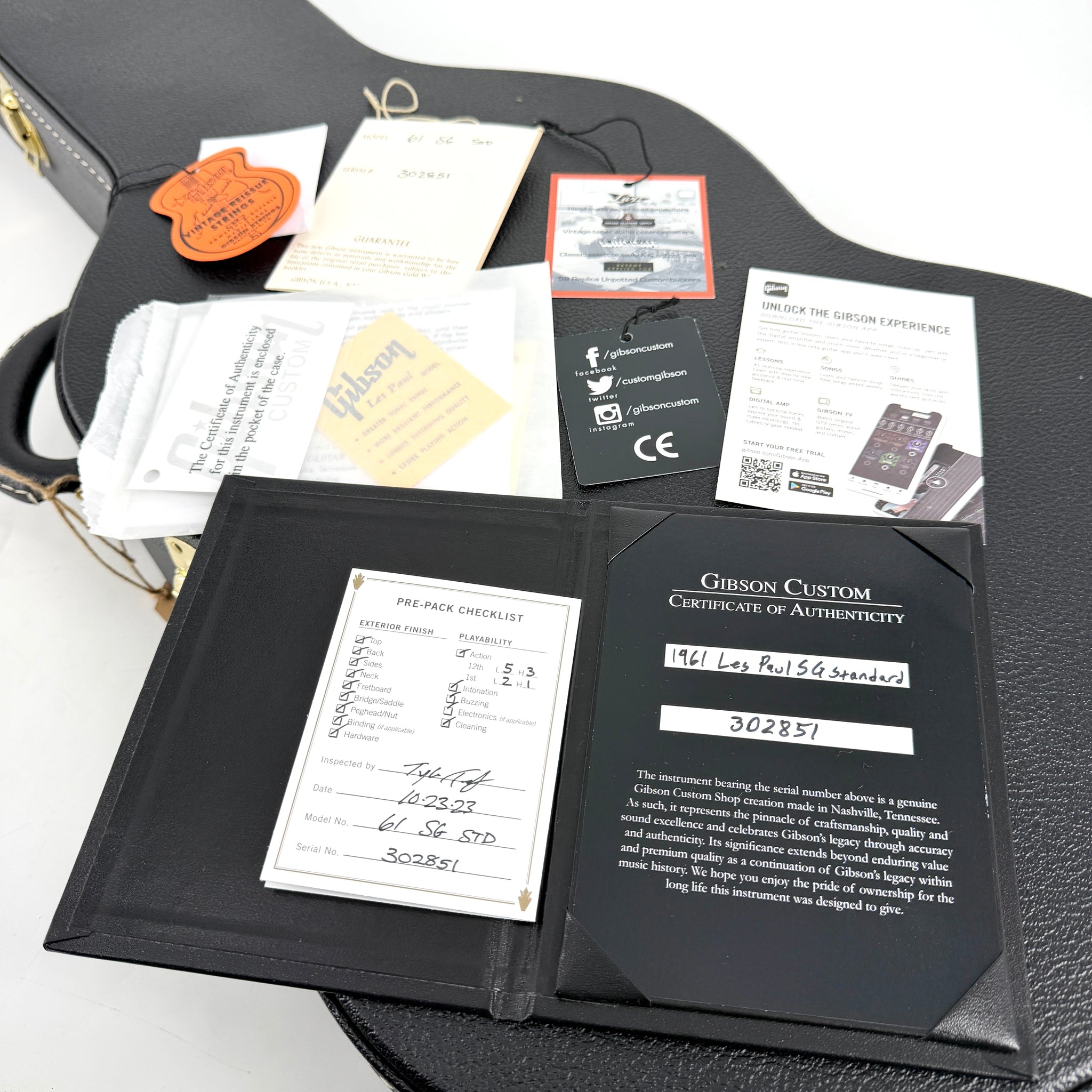2023 Gibson Custom Shop ’61 Reissue Les Paul SG Standard – Cherry | Tonebay