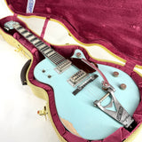 2023 Gretsch Custom Shop Masterbuilt Chad Henrichsen G6128-CS Duo Jet Heavy Relic - Motor City Blue | Tonebay