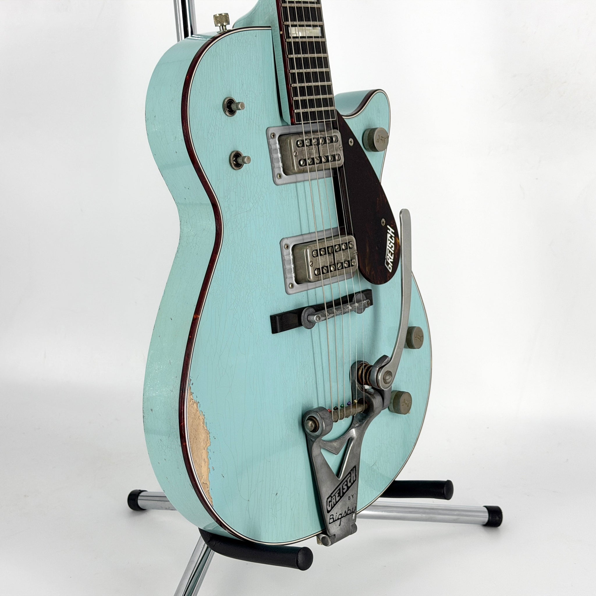 2023 Gretsch Custom Shop Masterbuilt Chad Henrichsen G6128-CS Duo Jet Heavy Relic - Motor City Blue | Tonebay