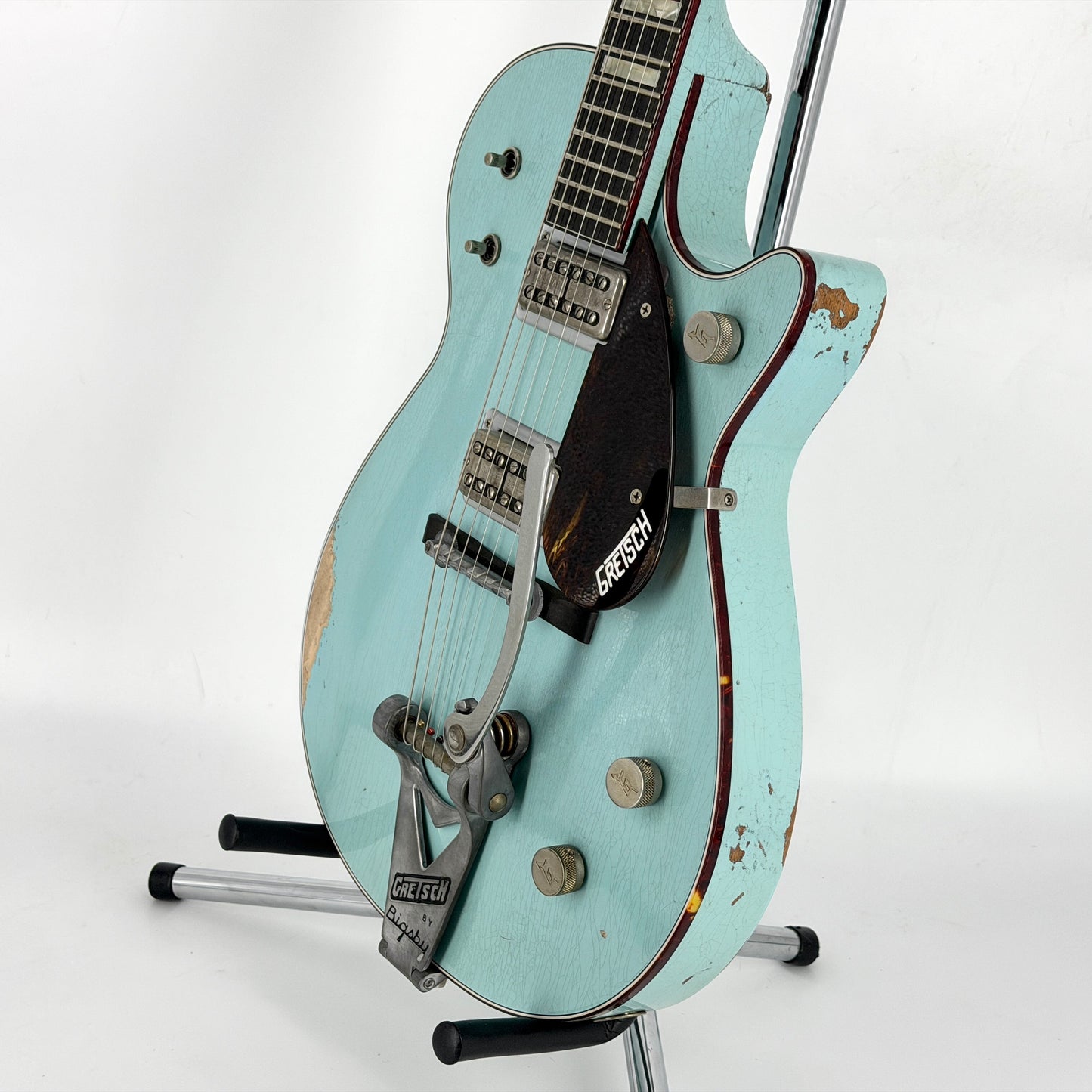 2023 Gretsch Custom Shop Masterbuilt Chad Henrichsen G6128-CS Duo Jet Heavy Relic - Motor City Blue | Tonebay