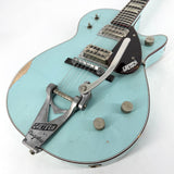 2023 Gretsch Custom Shop Masterbuilt Chad Henrichsen G6128-CS Duo Jet Heavy Relic - Motor City Blue | Tonebay