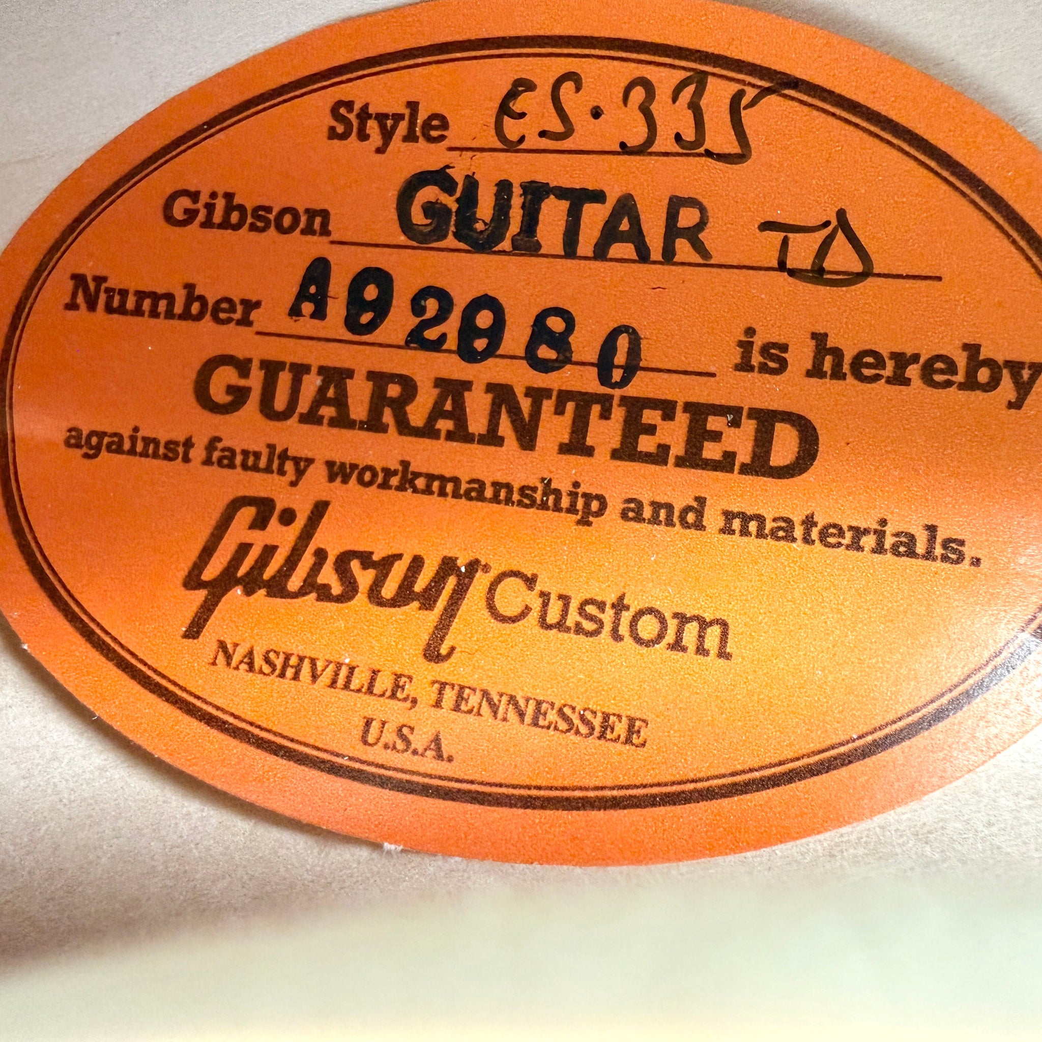 2022 Gibson Custom Murphy Lab '59 ES-335 Ultra Light Aged - Vintage Natural | Tonebay