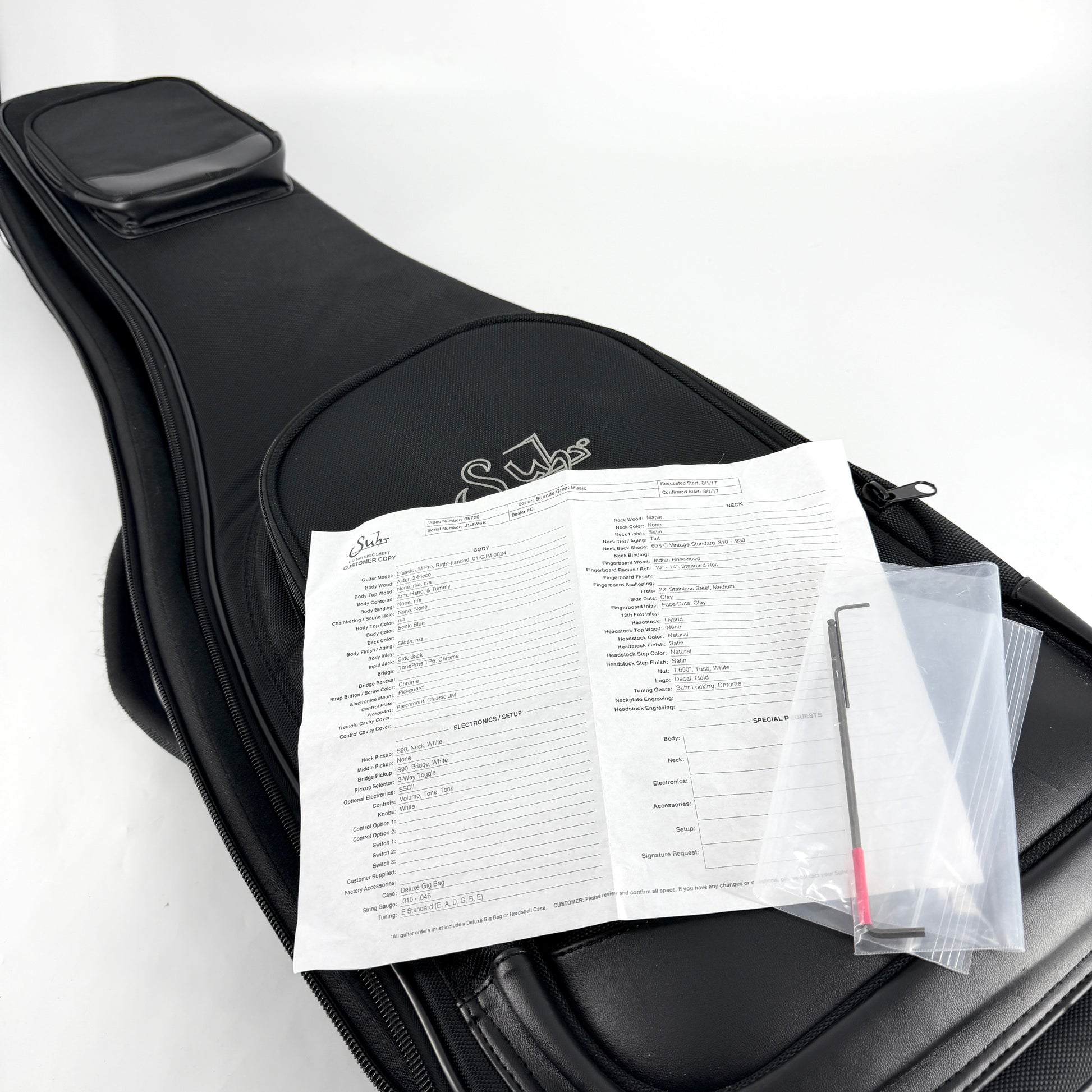 2017 Suhr Classic JM Pro – Sonic Blue