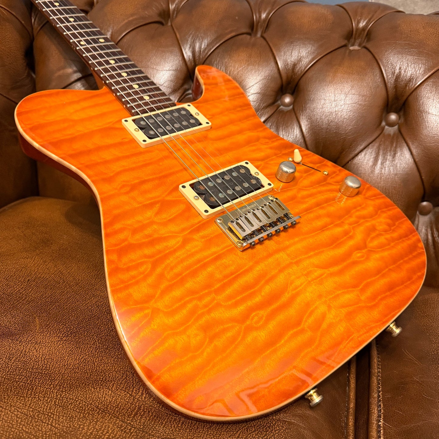 1999 Tom Anderson Cobra Quilt - Translucent Amber Burst