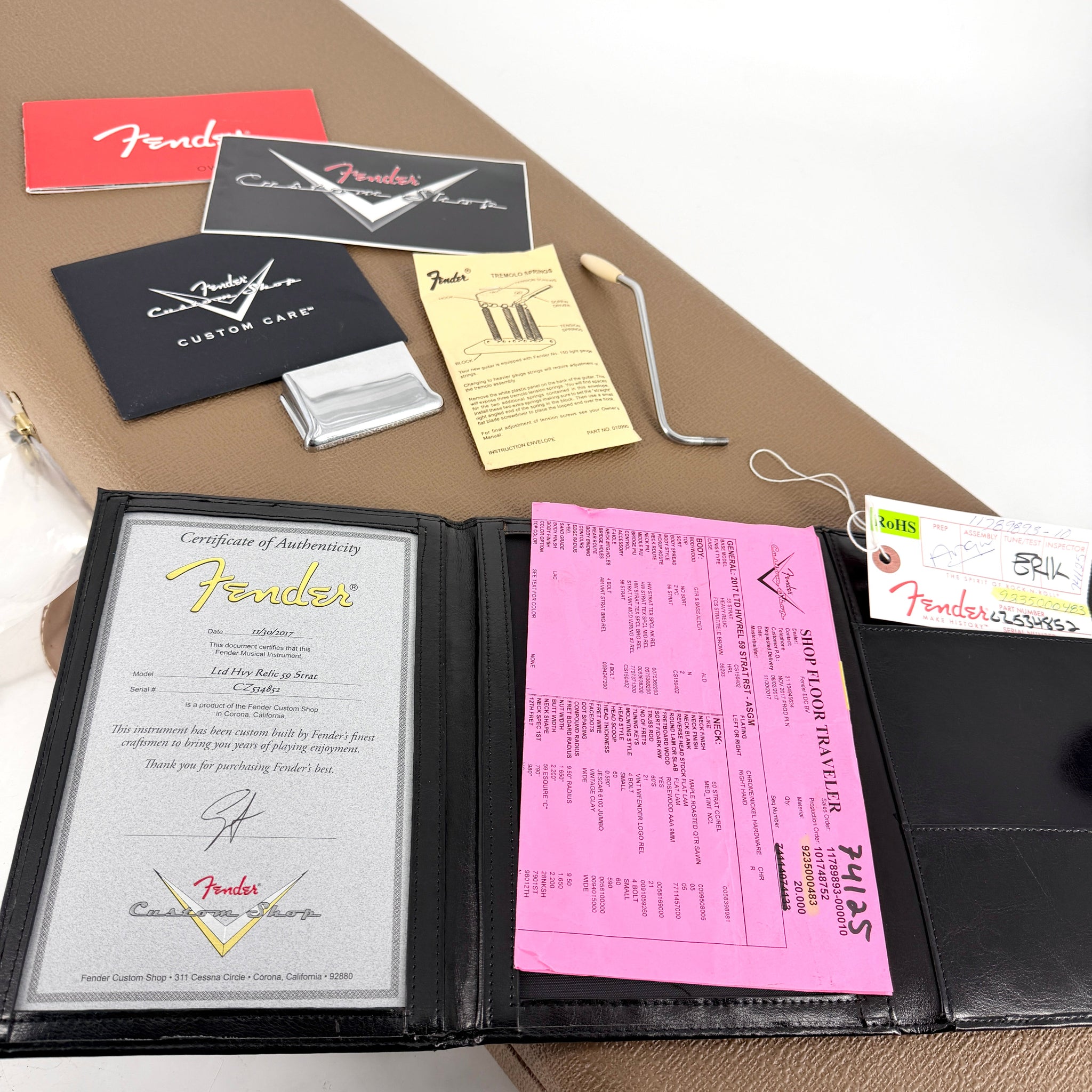 2017 Fender Custom Shop Limited Edition '59 Stratocaster Heavy Relic - Aged Sherwood Green Metallic | Tonebay