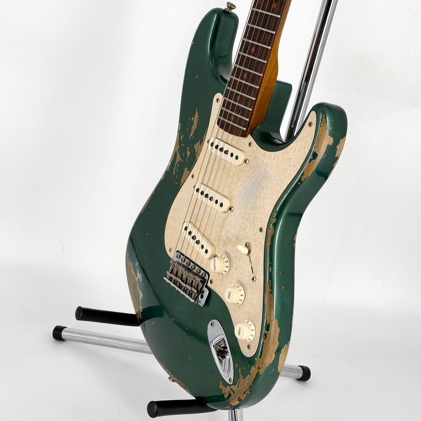 2017 Fender Custom Shop Limited Edition '59 Stratocaster Heavy Relic - Aged Sherwood Green Metallic | Tonebay