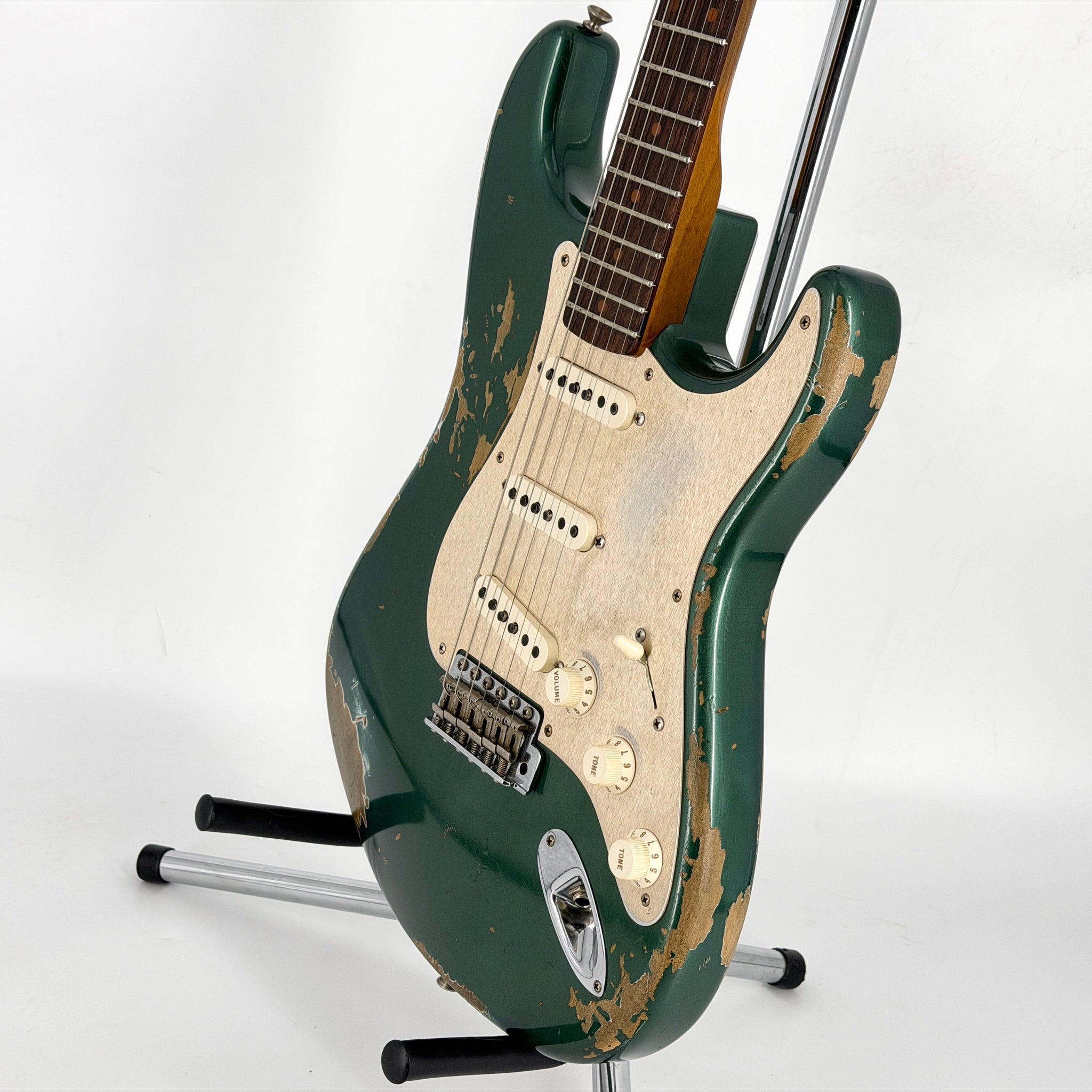 2017 Fender Custom Shop Limited Edition '59 Stratocaster Heavy Relic - Aged Sherwood Green Metallic | Tonebay