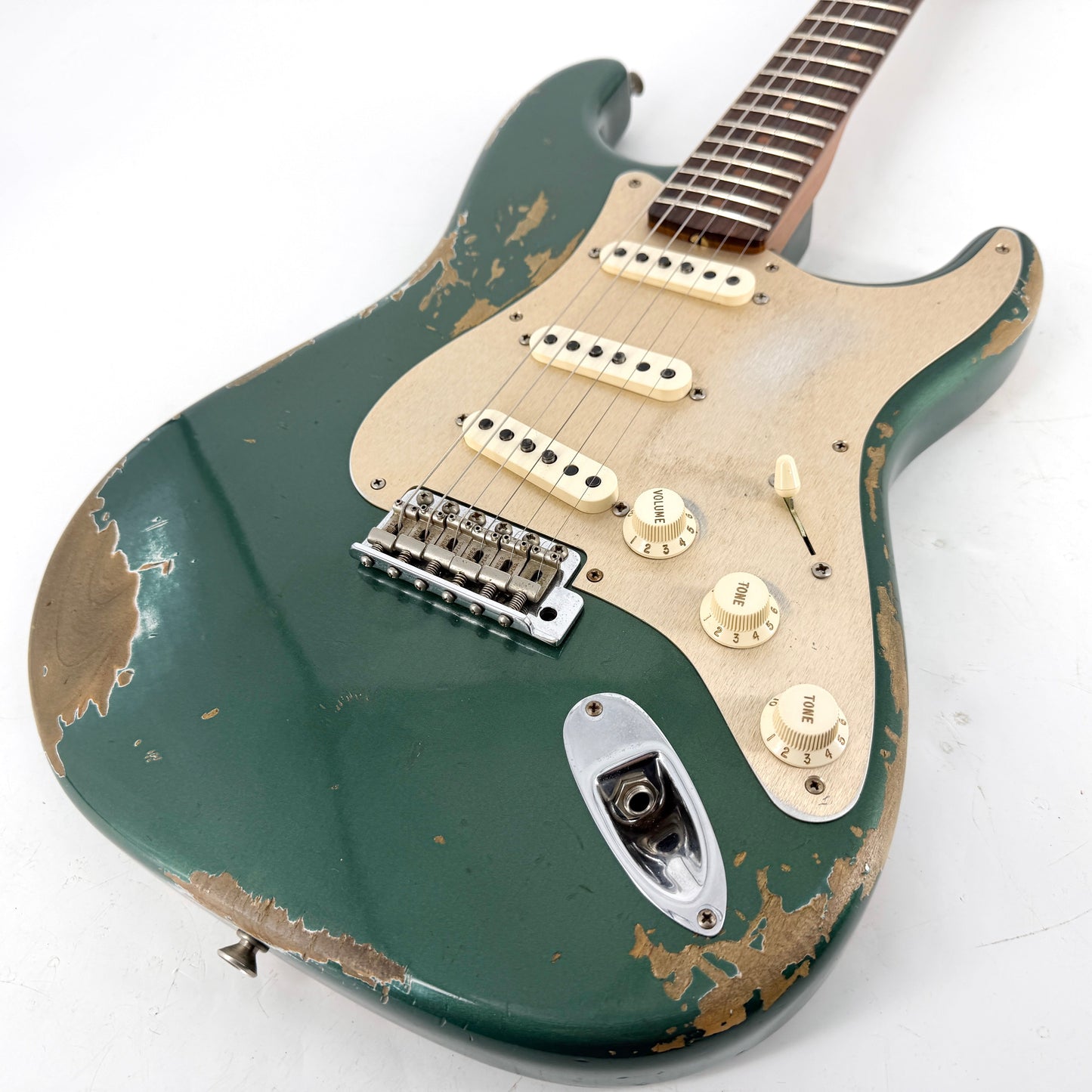 2017 Fender Custom Shop Limited Edition '59 Stratocaster Heavy Relic - Aged Sherwood Green Metallic | Tonebay