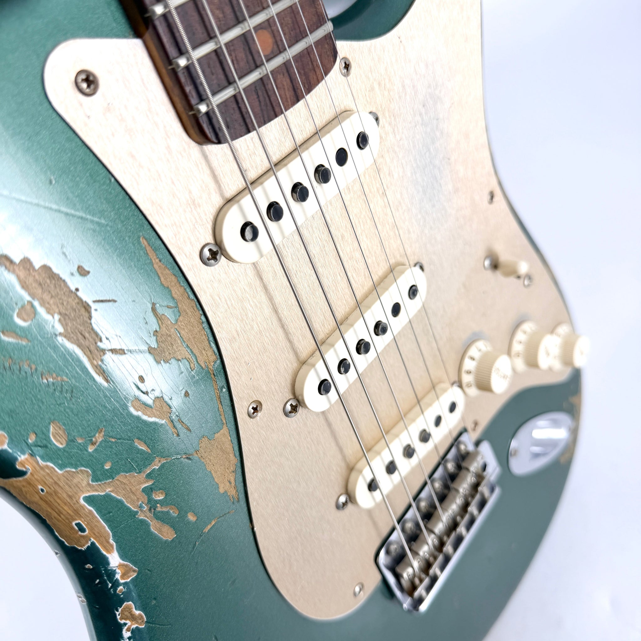 2017 Fender Custom Shop Limited Edition '59 Stratocaster Heavy Relic - Aged Sherwood Green Metallic | Tonebay