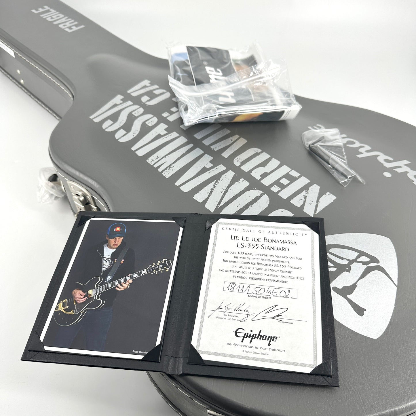 2018 Epiphone Joe Bonamassa ES-355 Standard Outfit - Ebony | Tonebay