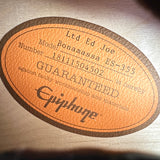 2018 Epiphone Joe Bonamassa ES-355 Standard Outfit - Ebony | Tonebay