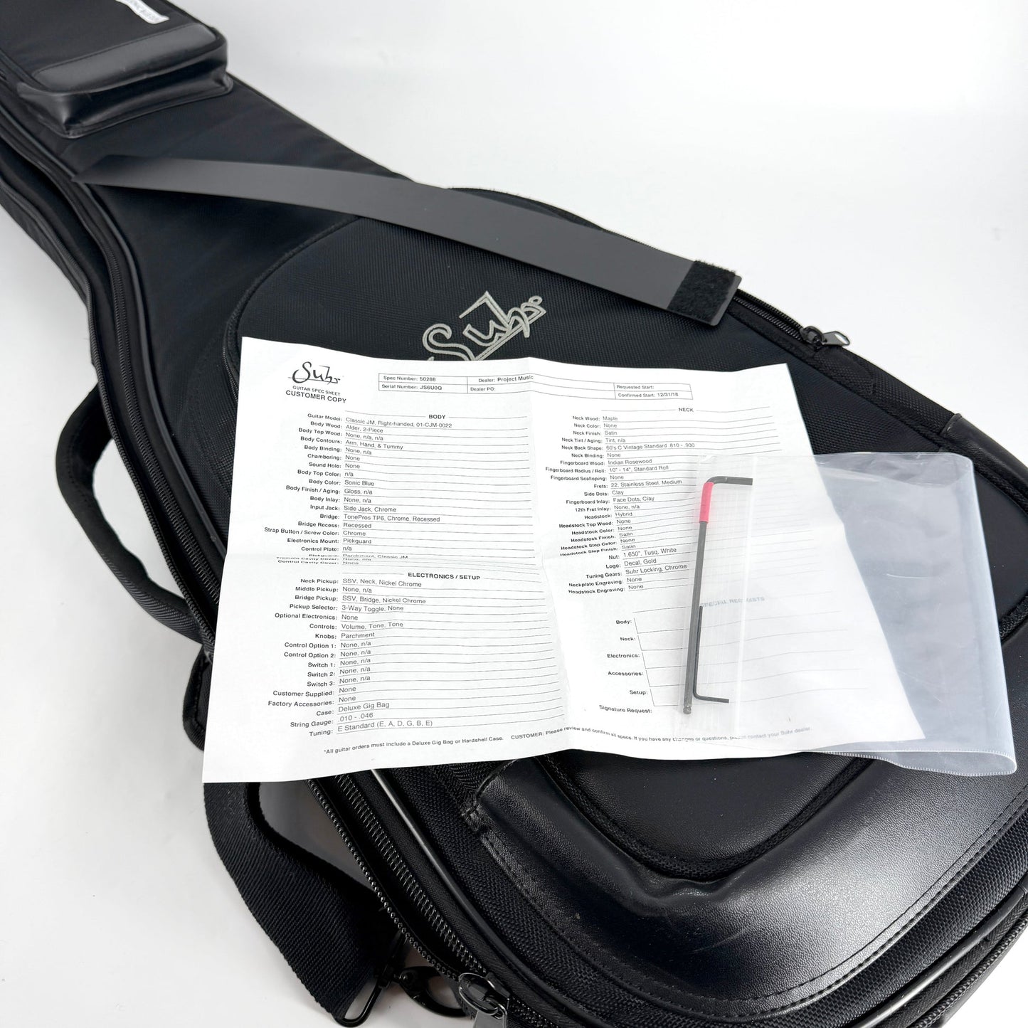 2018 Suhr Classic JM – Sonic Blue