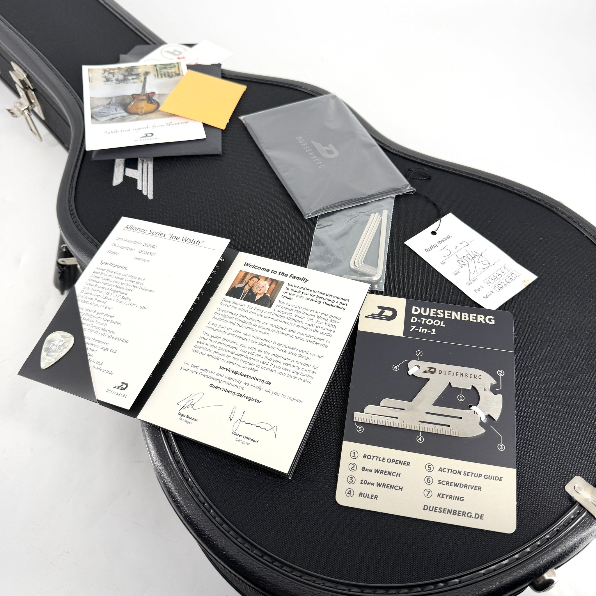 2020 Duesenberg Alliance Series Joe Walsh - Gold Burst | Tonebay