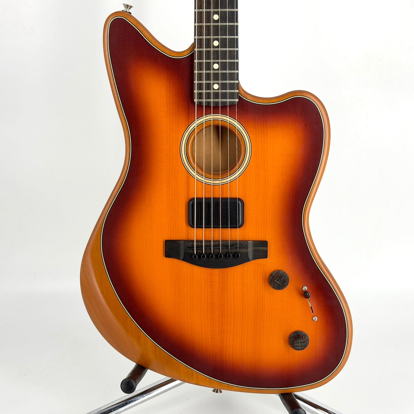 2021 Fender Acoustasonic Jazzmaster Acoustic/Electric - Tobacco Sunburst | Tonebay