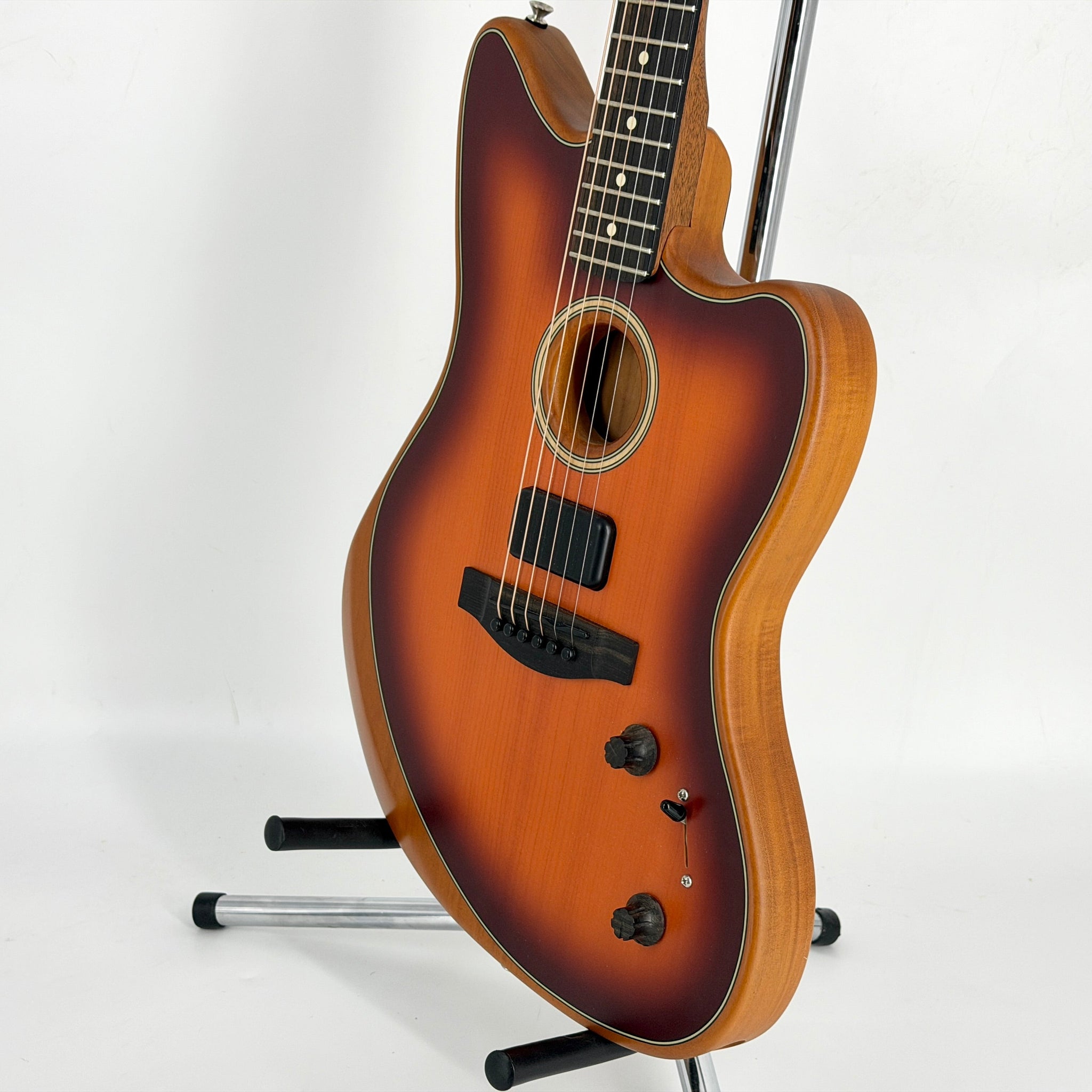 2021 Fender Acoustasonic Jazzmaster Acoustic/Electric - Tobacco Sunburst | Tonebay