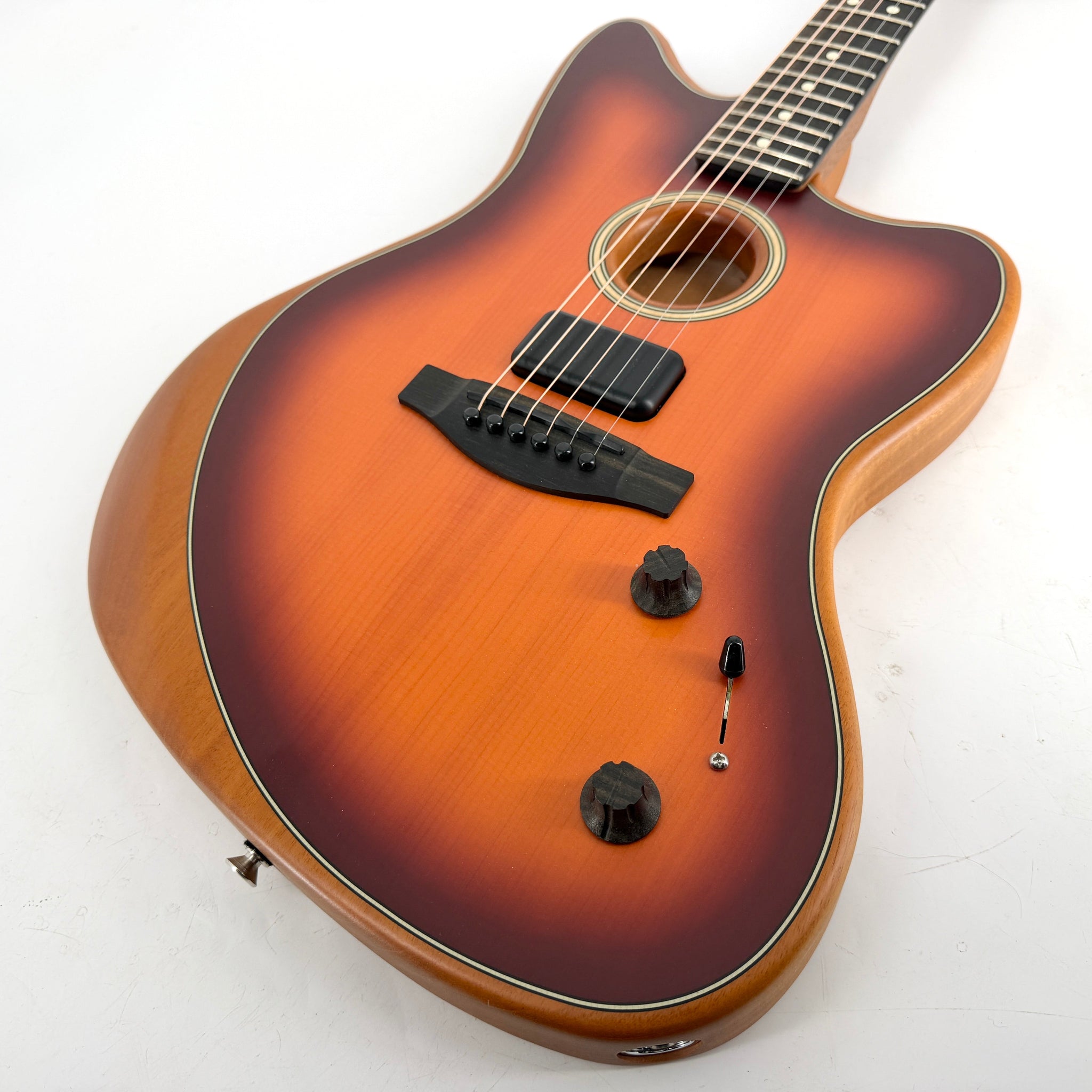 2021 Fender Acoustasonic Jazzmaster Acoustic/Electric - Tobacco Sunburst | Tonebay