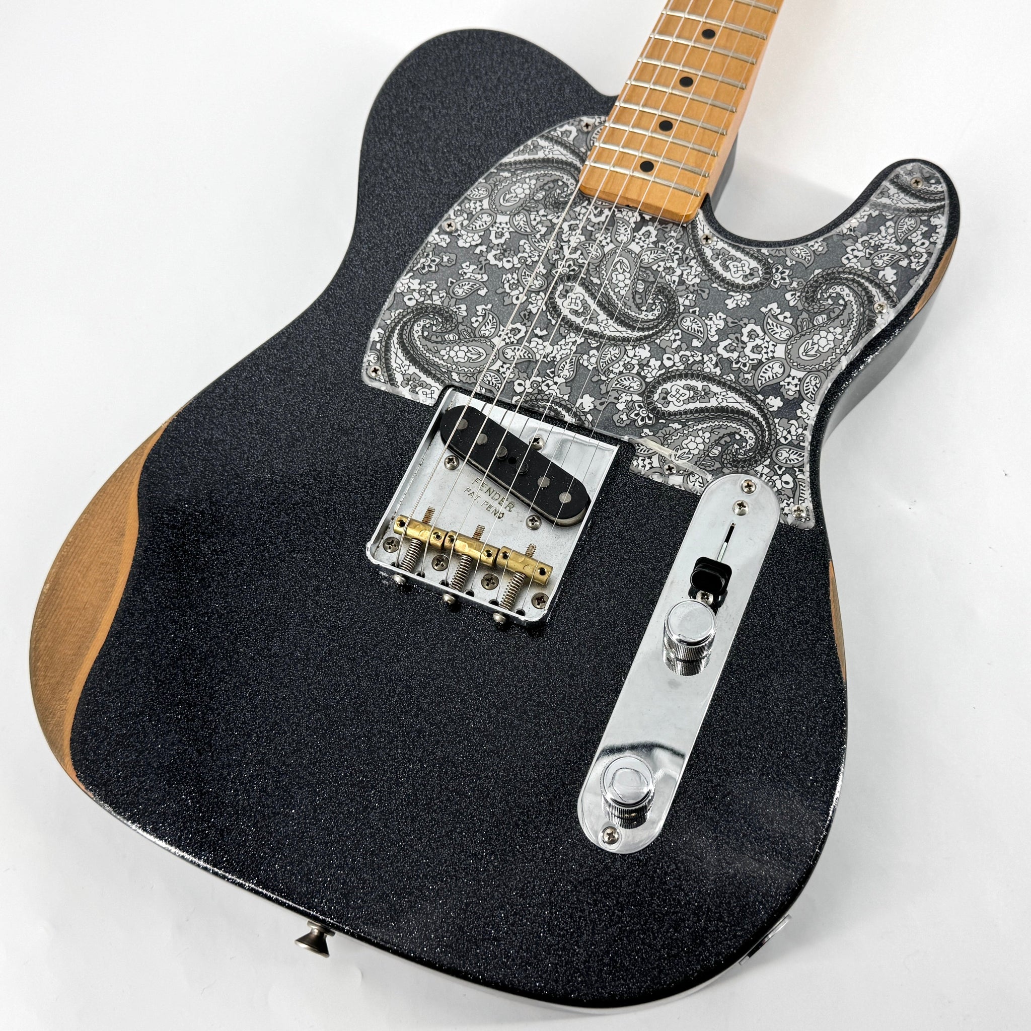 2020 Fender Brad Paisley Road Worn Esquire – Black Sparkle | Tonebay
