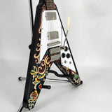 2024 Epiphone Inspired by Gibson Custom Jimi Hendrix Love Drops Flying V - Ebony | Tonebay