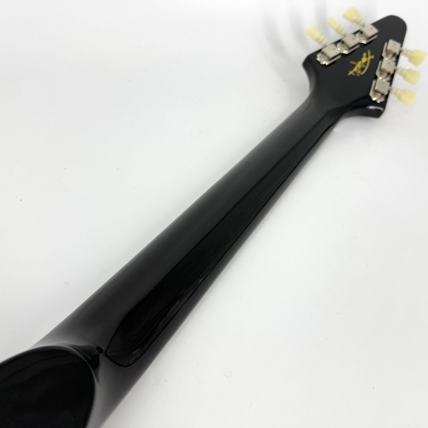 2024 Epiphone Inspired by Gibson Custom Jimi Hendrix Love Drops Flying V - Ebony | Tonebay