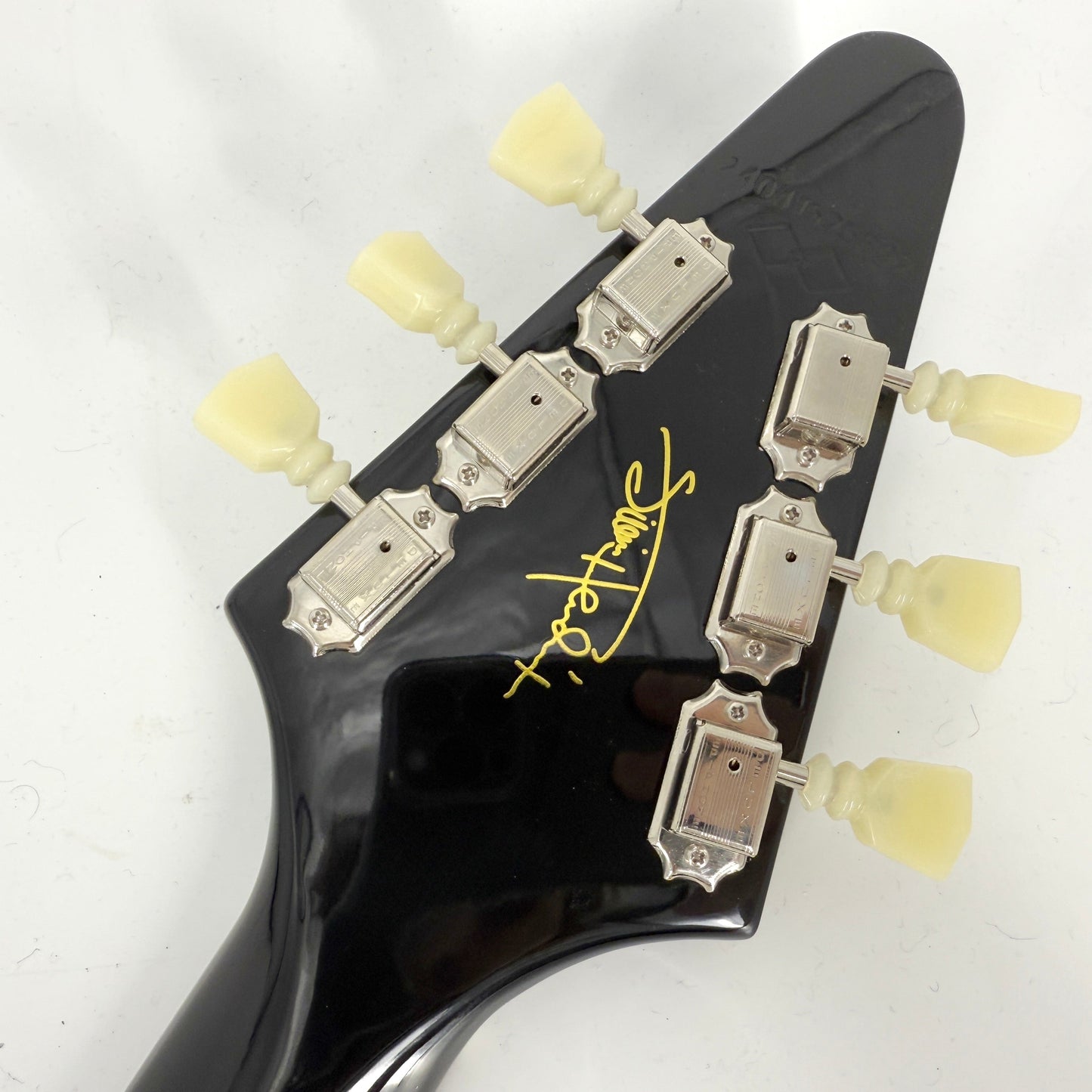 2024 Epiphone Inspired by Gibson Custom Jimi Hendrix Love Drops Flying V - Ebony | Tonebay